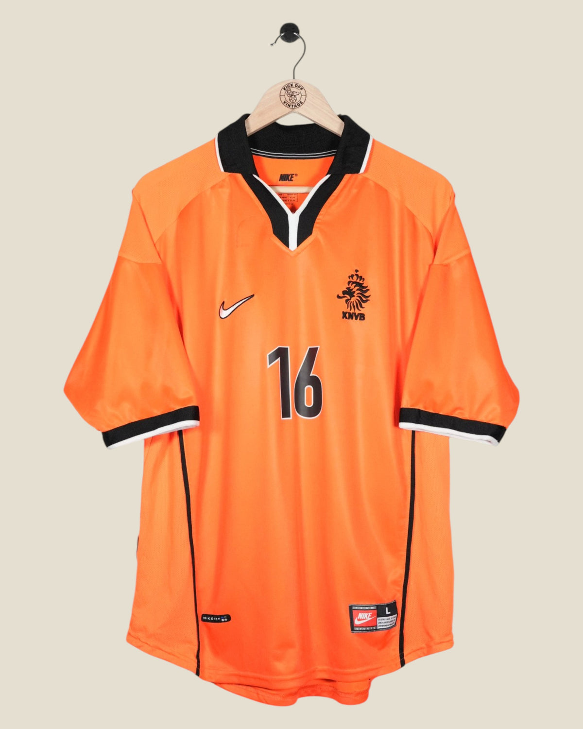 NETHERLANDS 1998 DAVIDS HOME SHIRT (L) NIKE