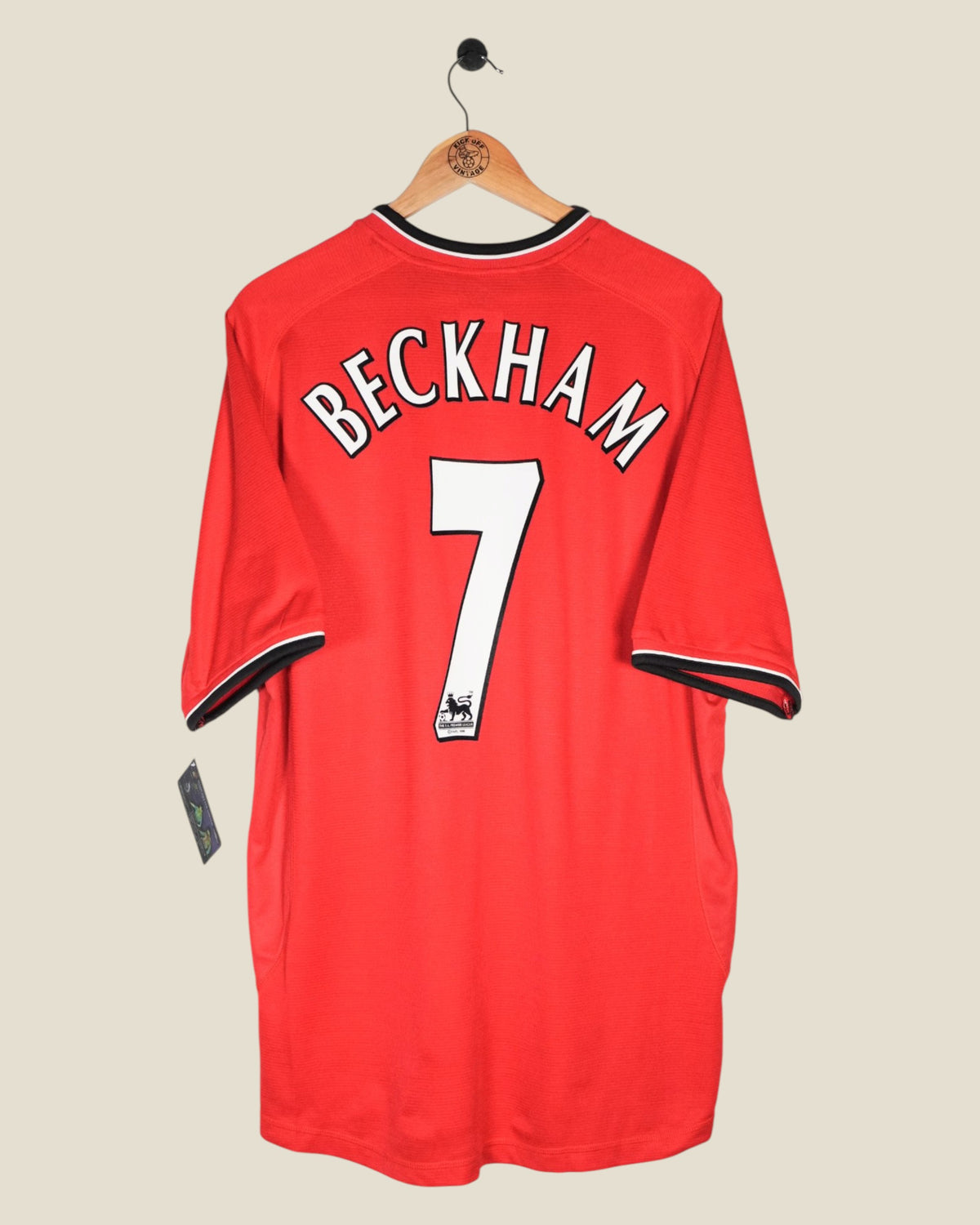 MANCHESTER UNITED 2000/02 BECKHAM HOME SHIRT BNWT (XL) UMBRO