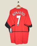 MANCHESTER UNITED 2002/04 RONALDO HOME SHIRT BNWT (XXL) NIKE