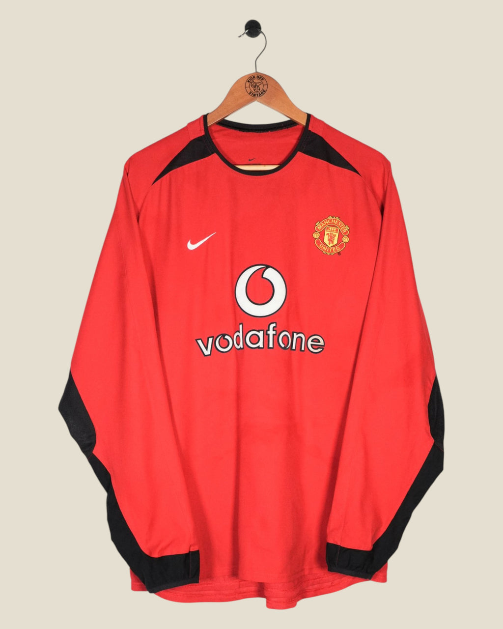 MANCHESTER UNITED 2002/04 RONALDO HOME SHIRT L/S (L) NIKE