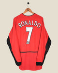 MANCHESTER UNITED 2002/04 RONALDO HOME SHIRT L/S (L) NIKE