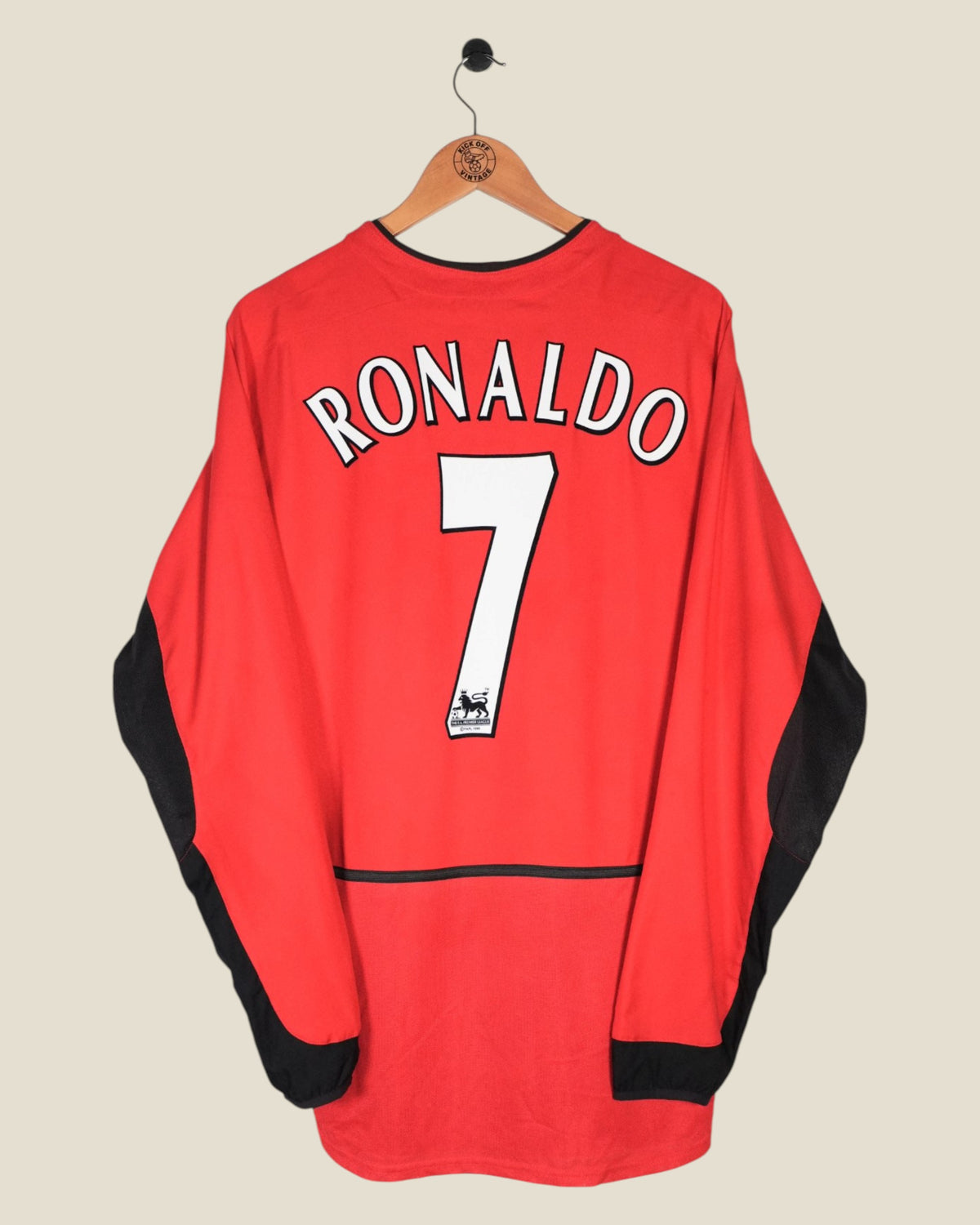 MANCHESTER UNITED 2002/04 RONALDO HOME SHIRT L/S (L) NIKE