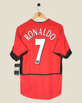 MANCHESTER UNITED 2002/04 RONALDO HOME SHIRT BNWT (S) NIKE