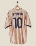 BARCELONA 2001/02 RIVALDO AWAY SHIRT (L) NIKE