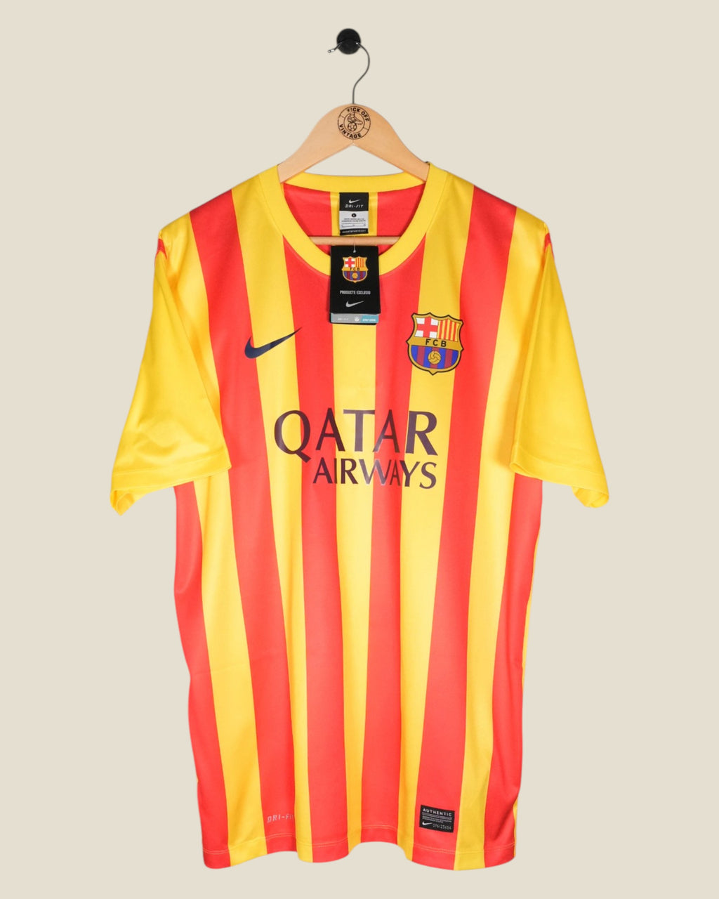 BARCELONA 2013/14 NEYMAR AWAY SHIRT BASIC VERSION BNWT (L) NIKE