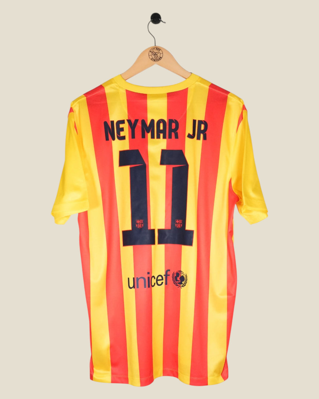BARCELONA 2013/14 NEYMAR AWAY SHIRT BASIC VERSION BNWT (L) NIKE