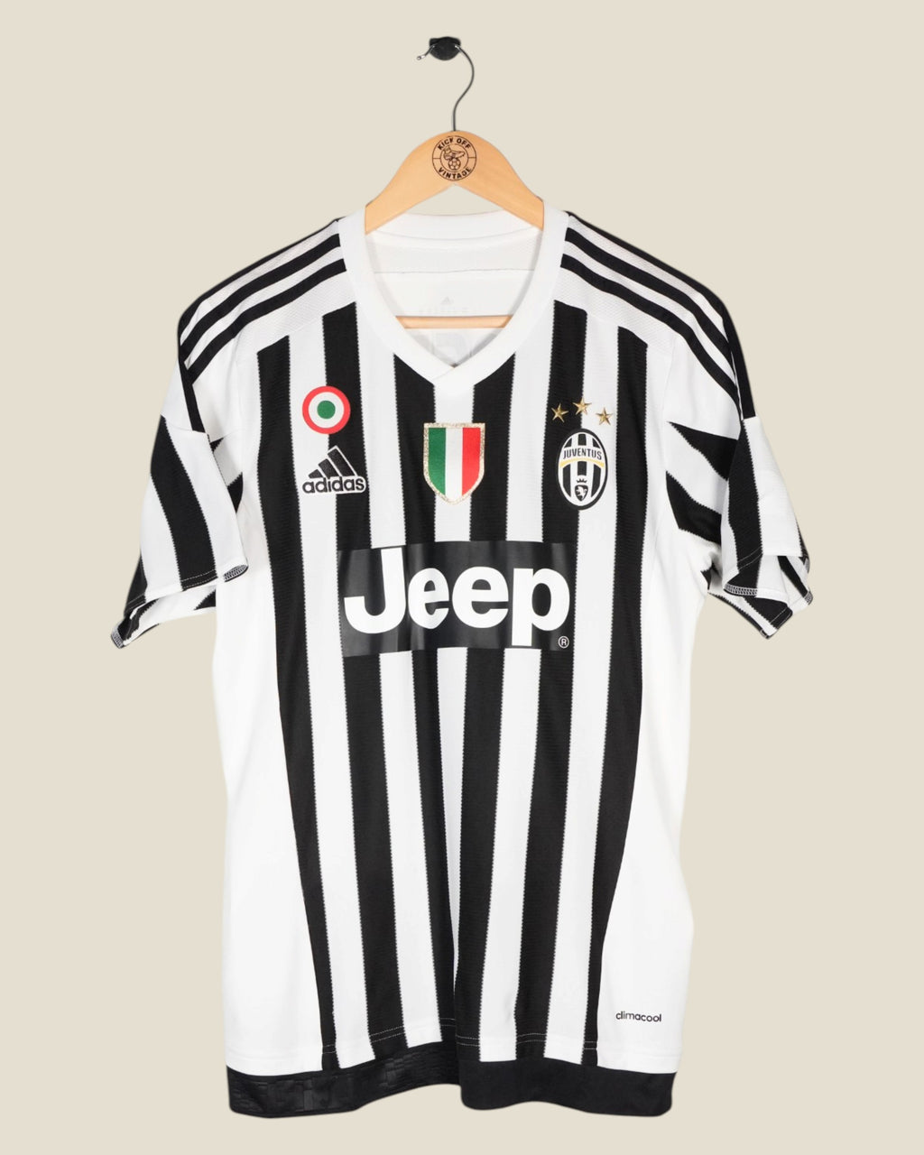 JUVENTUS 2015/16 POGBA HOME SHIRT (M) ADIDAS