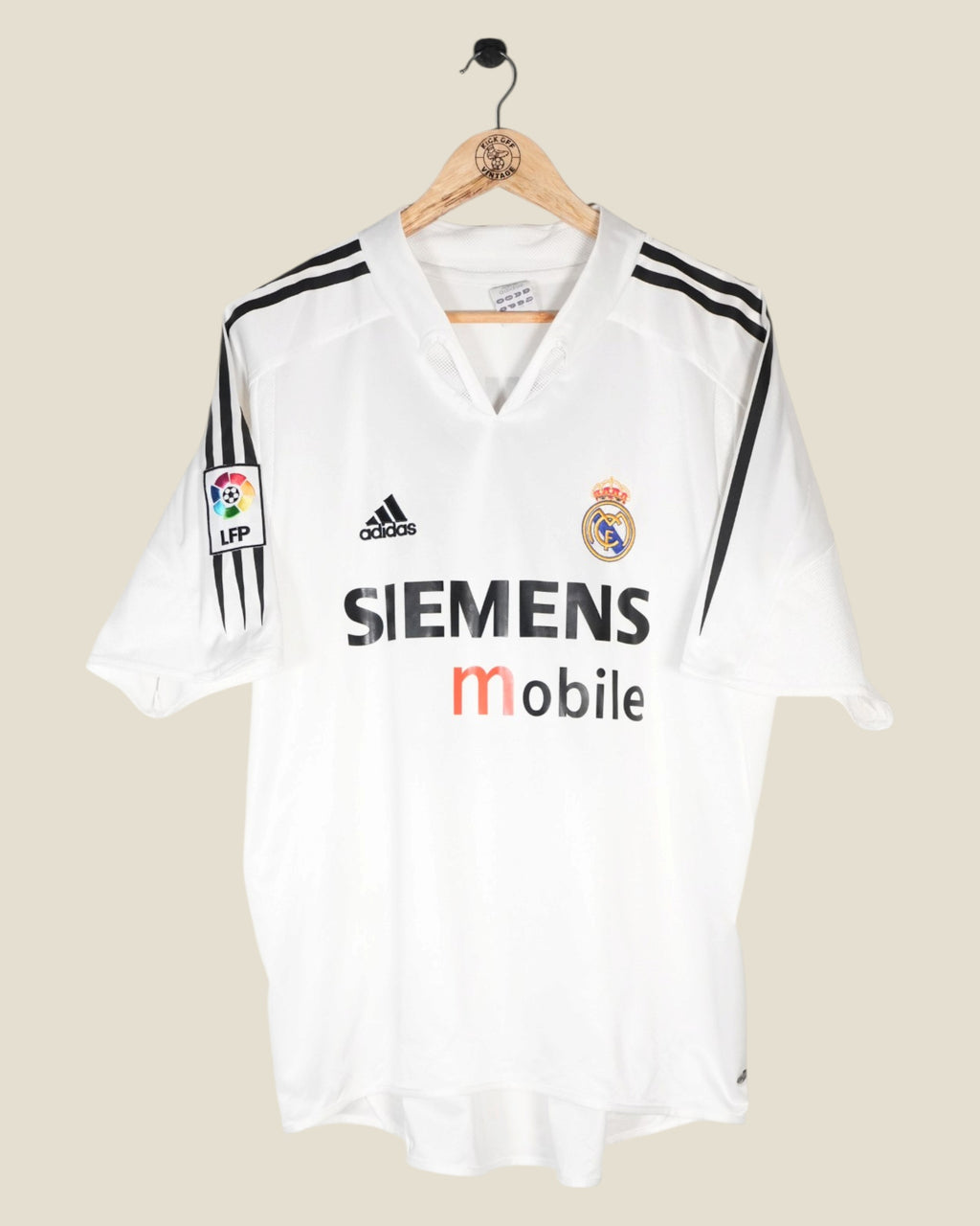 REAL MADRID 2004/05 BECKHAM HOME SHIRT (L) ADIDAS