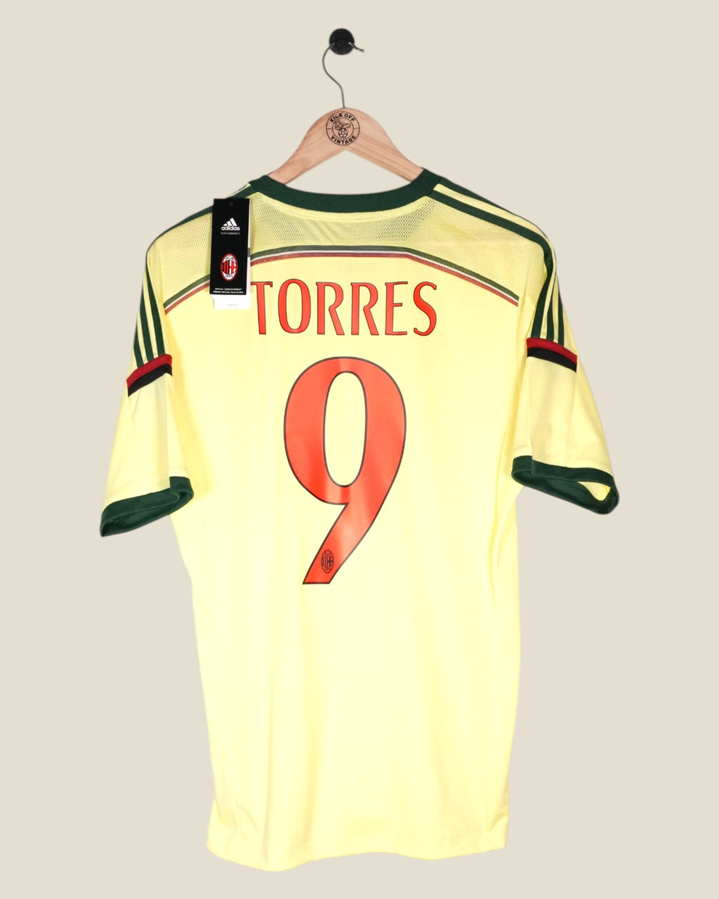 AC MILAN 2014/15 TORRES THIRD SHIRT BNWT (M) ADIDAS