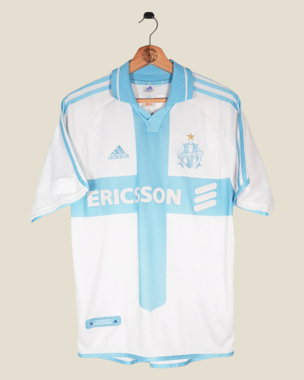 MARSEILLE 2000/01 WEAH HOME SHIRT (S) ADIDAS