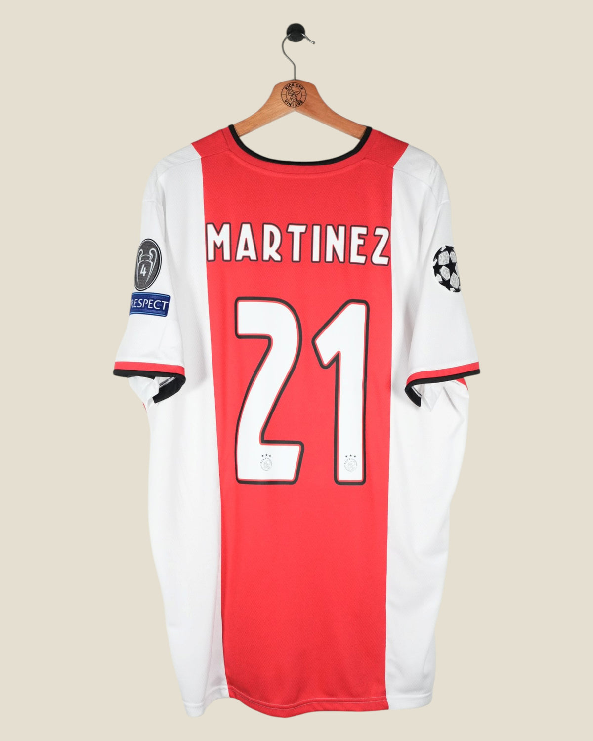 AJAX 2019/20 MARTINEZ UCL HOME SHIRT (XXL) ADIDAS