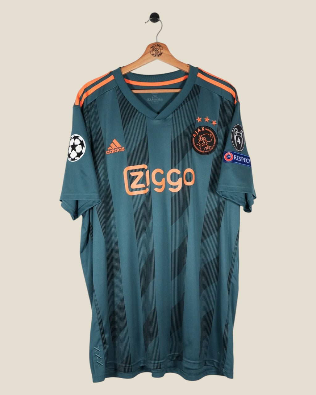 AJAX 2019/20 TAGLIAFICO UCL AWAY SHIRT (XXL) ADIDAS