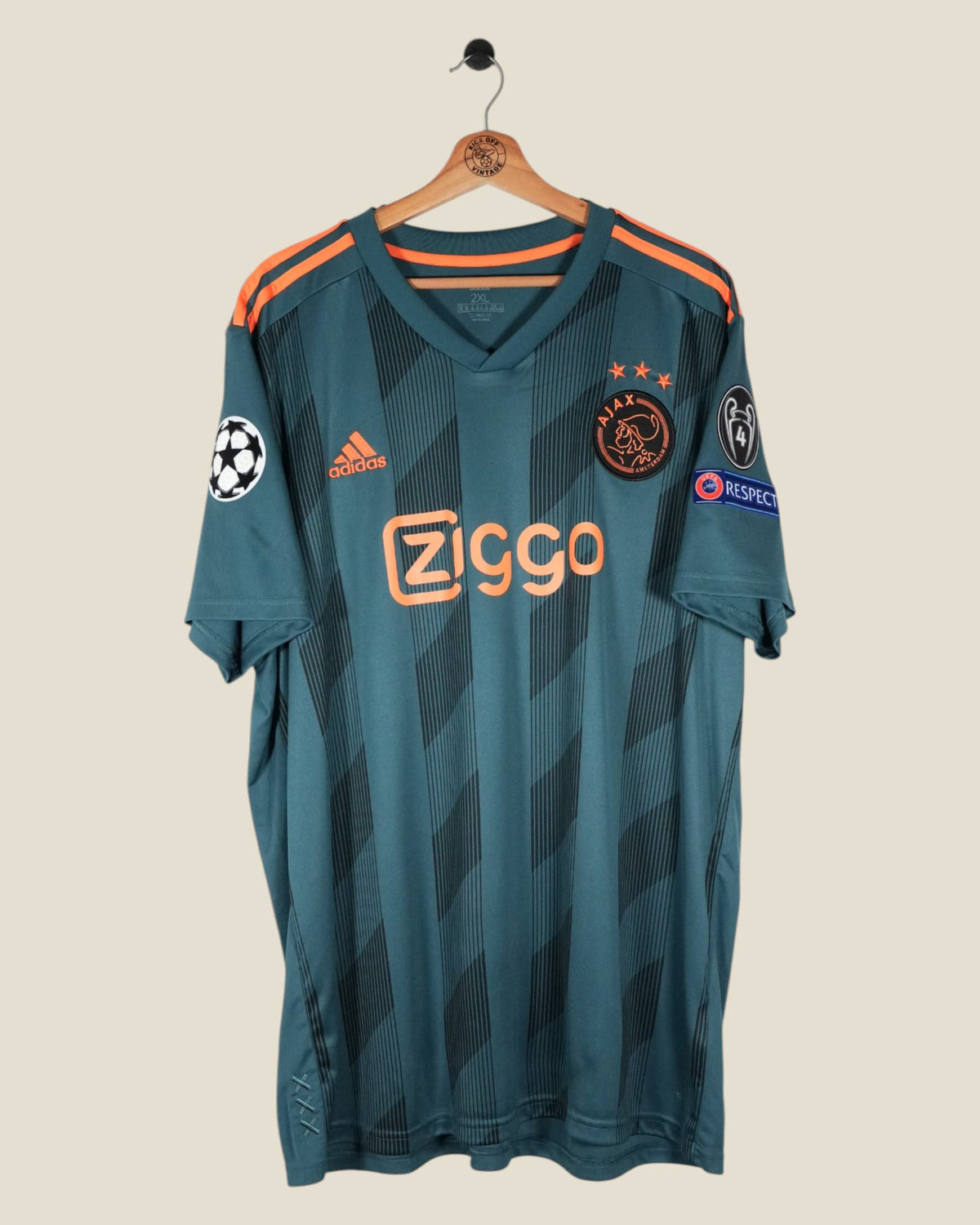 AJAX 2019/20 TAGLIAFICO UCL AWAY SHIRT (XXL) ADIDAS