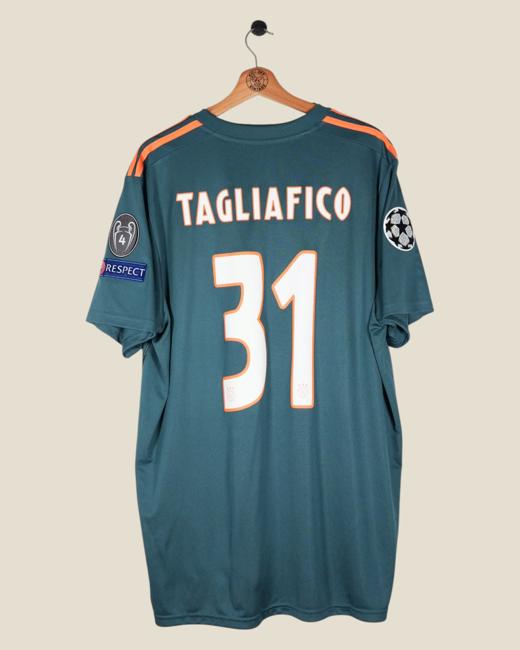 AJAX 2019/20 TAGLIAFICO UCL AWAY SHIRT (XXL) ADIDAS
