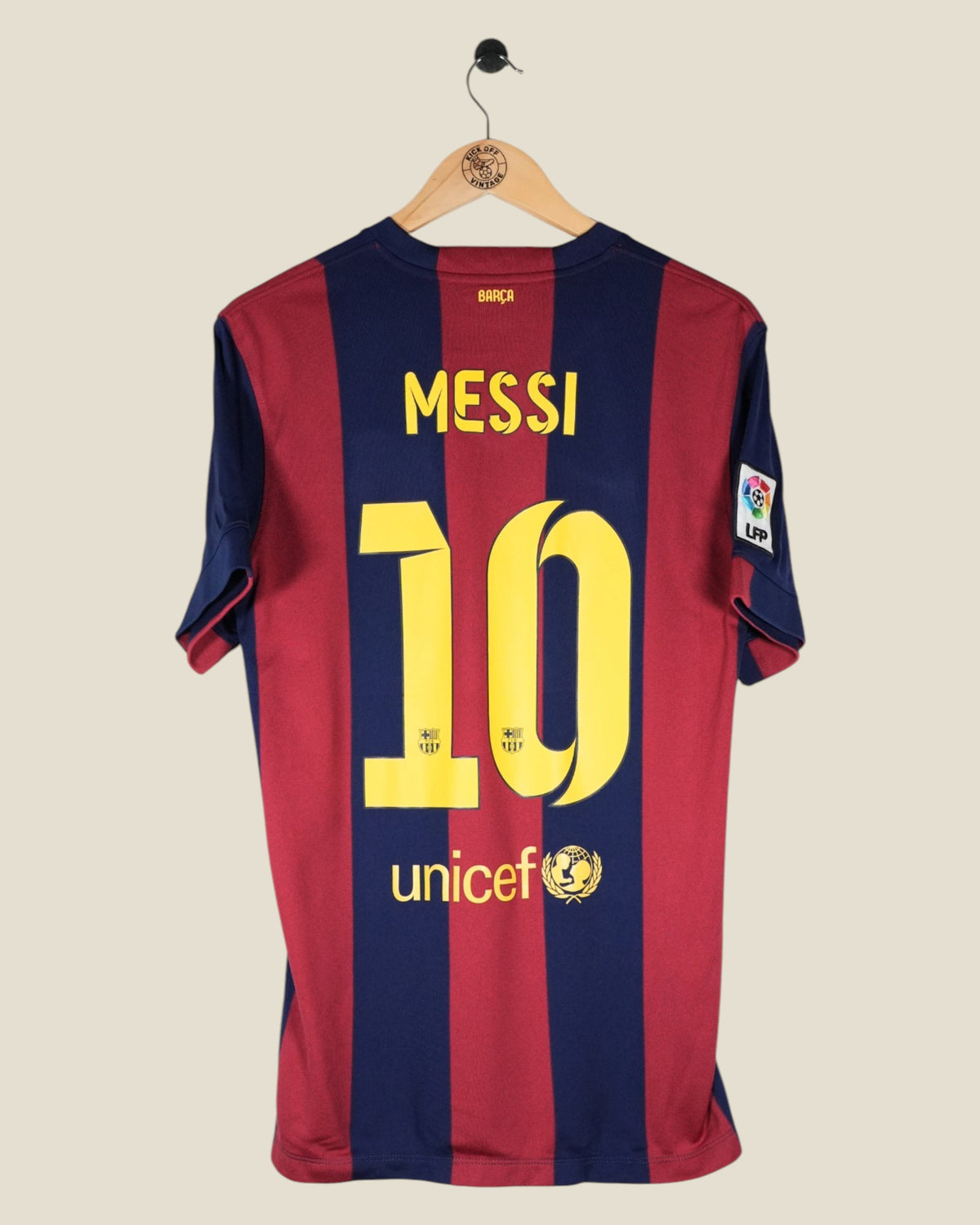 BARCELONA 2014/15 MESSI HOME SHIRT (M) NIKE