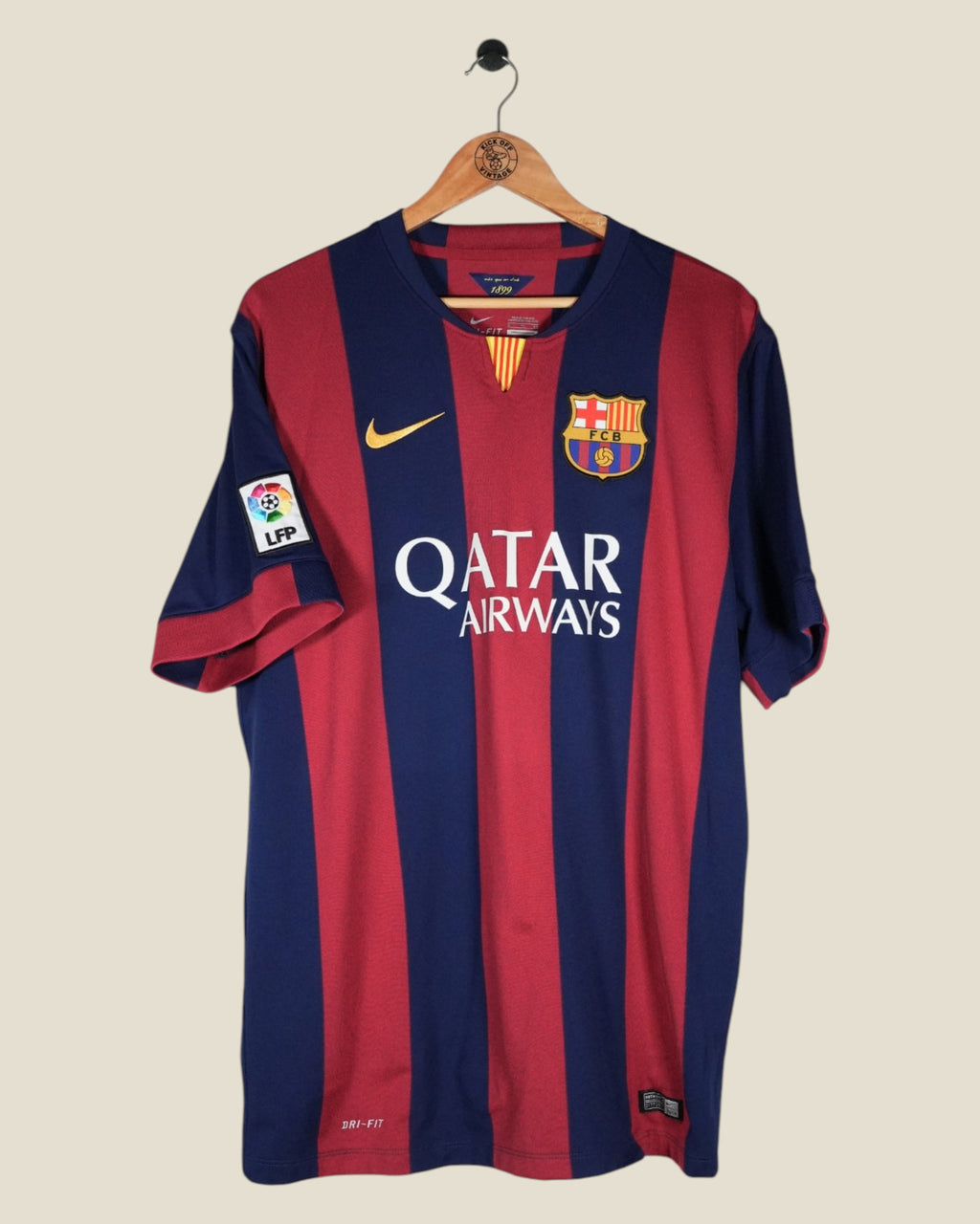 BARCELONA 2014/15 XAVI HOME SHIRT (XL) NIKE