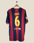 BARCELONA 2014/15 XAVI HOME SHIRT (XL) NIKE