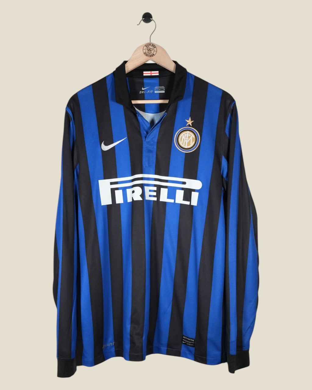 INTER MILAN 2011/12 SNEIJDER HOME SHIRT L/S (M) NIKE
