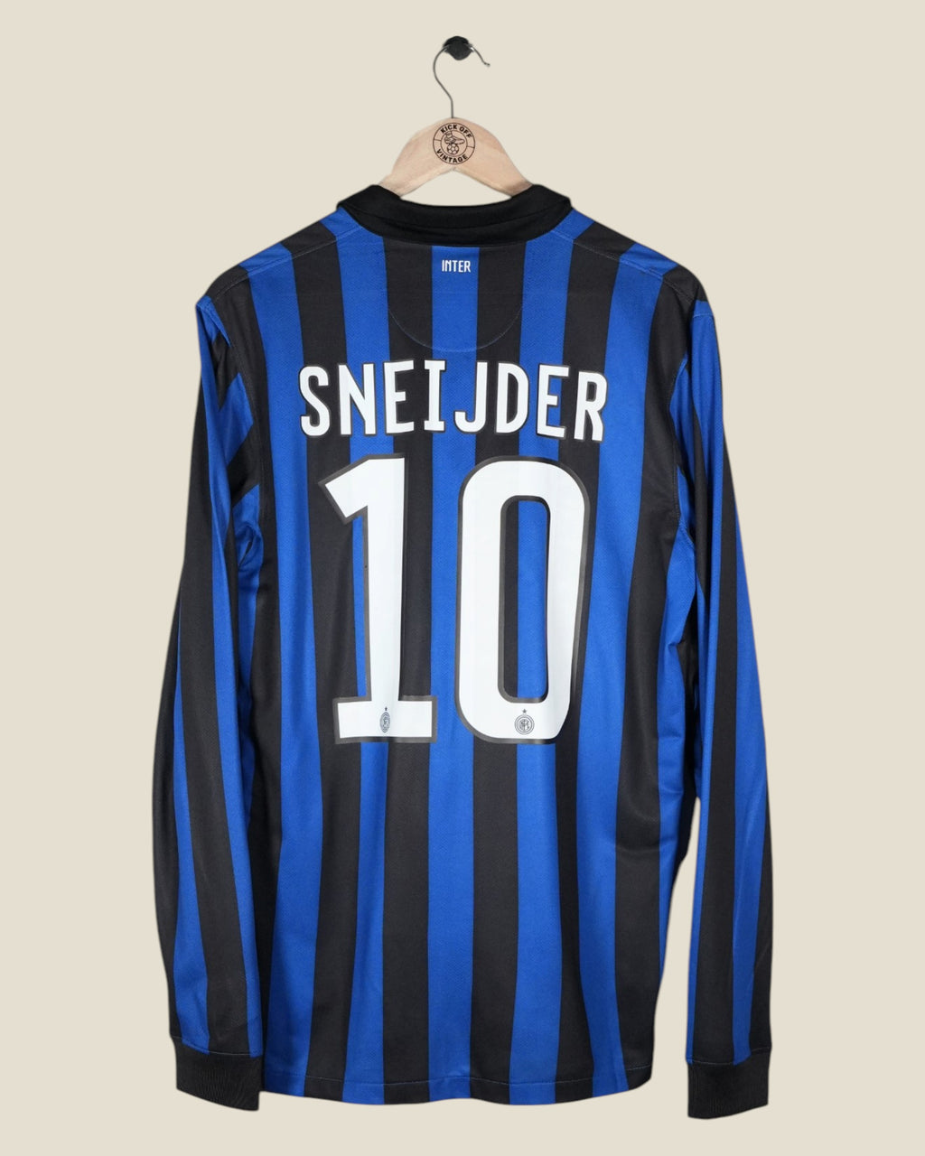 INTER MILAN 2011/12 SNEIJDER HOME SHIRT L/S (M) NIKE