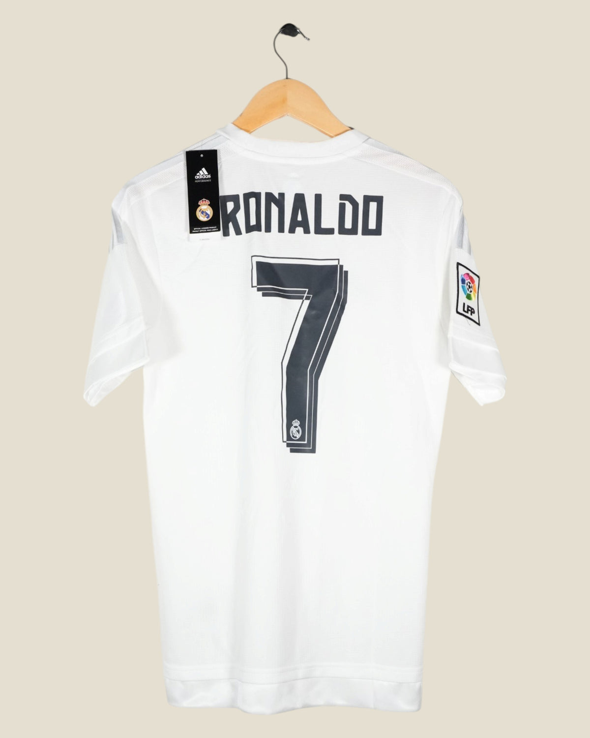 REAL MADRID 2015/16 RONALDO HOME SHIRT BNWT (S) ADIDAS