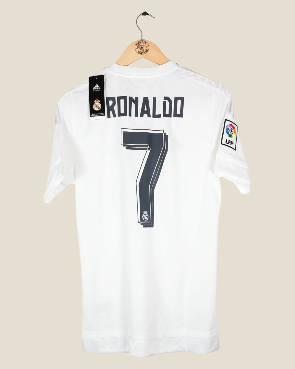 REAL MADRID 2015/16 RONALDO HOME SHIRT BNWT (S) ADIDAS