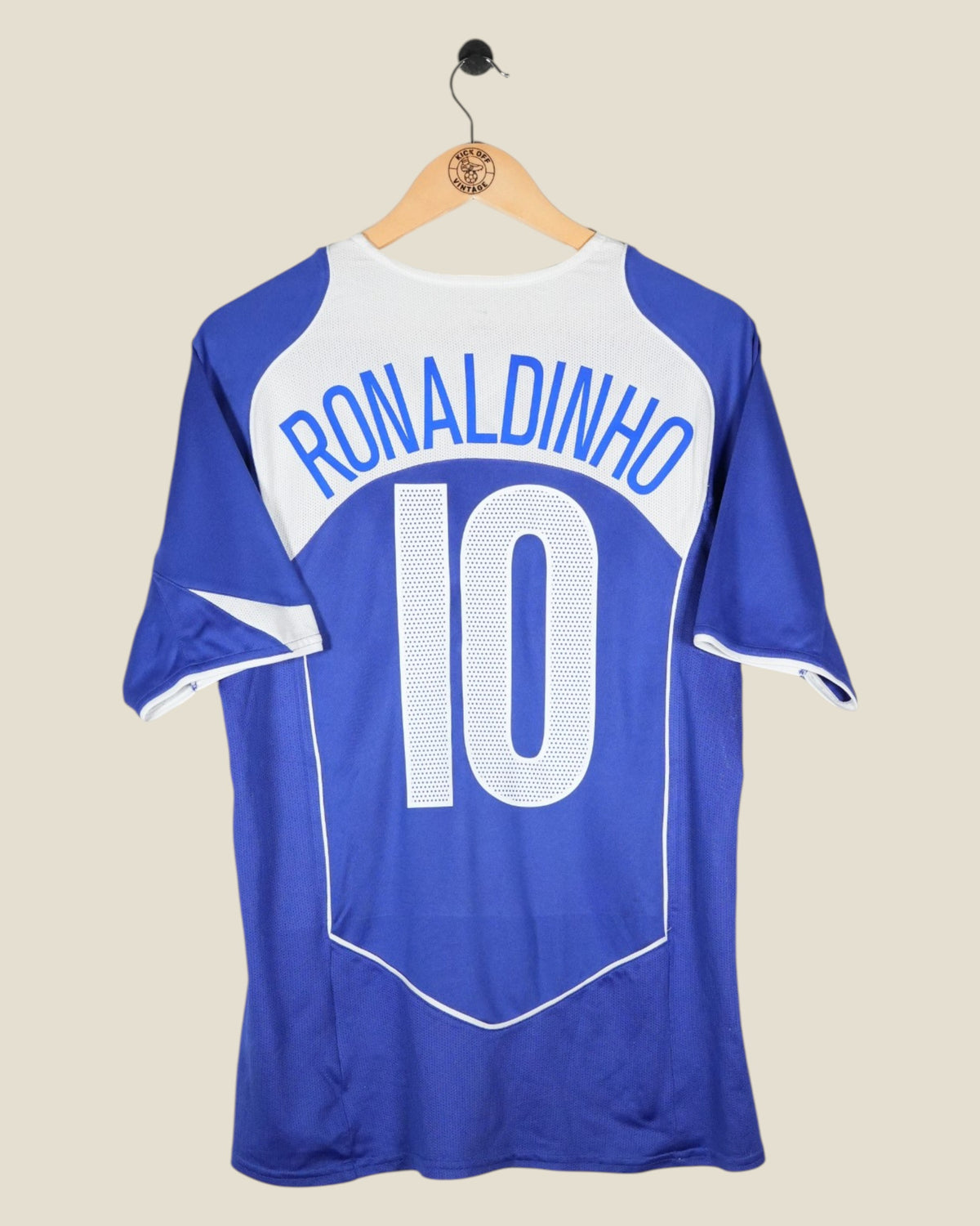 BRAZIL 2004 RONALDINHO AWAY SHIRT (M) NIKE