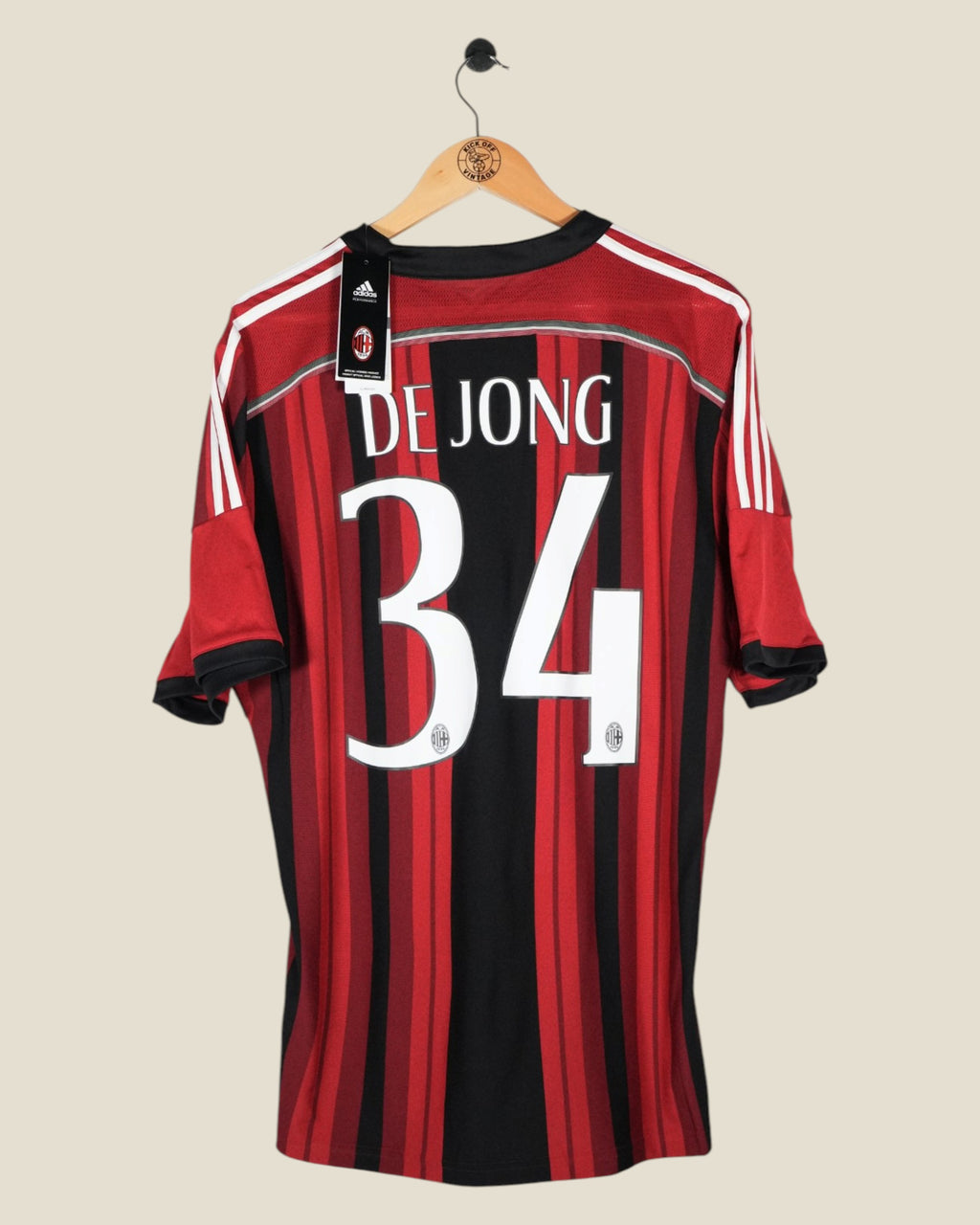 AC MILAN 2014/15 DE JONG HOME SHIRT BNWT (XL) ADIDAS