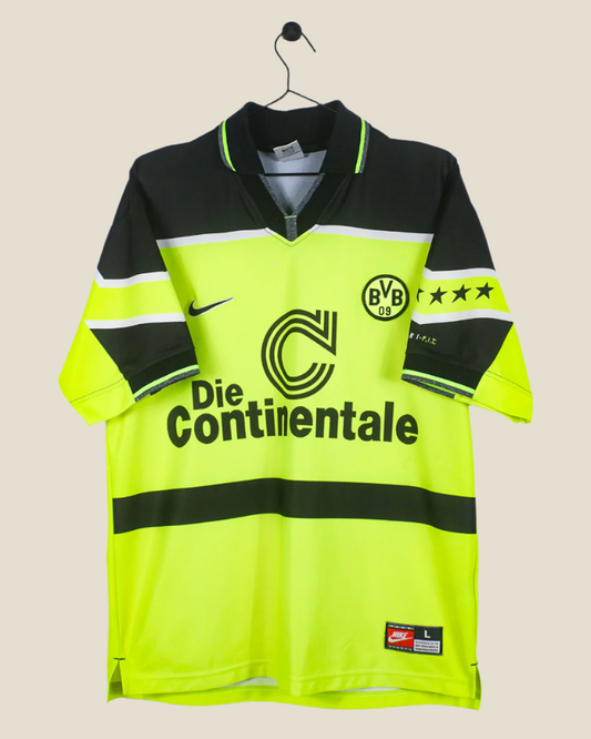 BORUSSIA DORTMUND 1997/1998 HOME SHIRT (L) NIKE