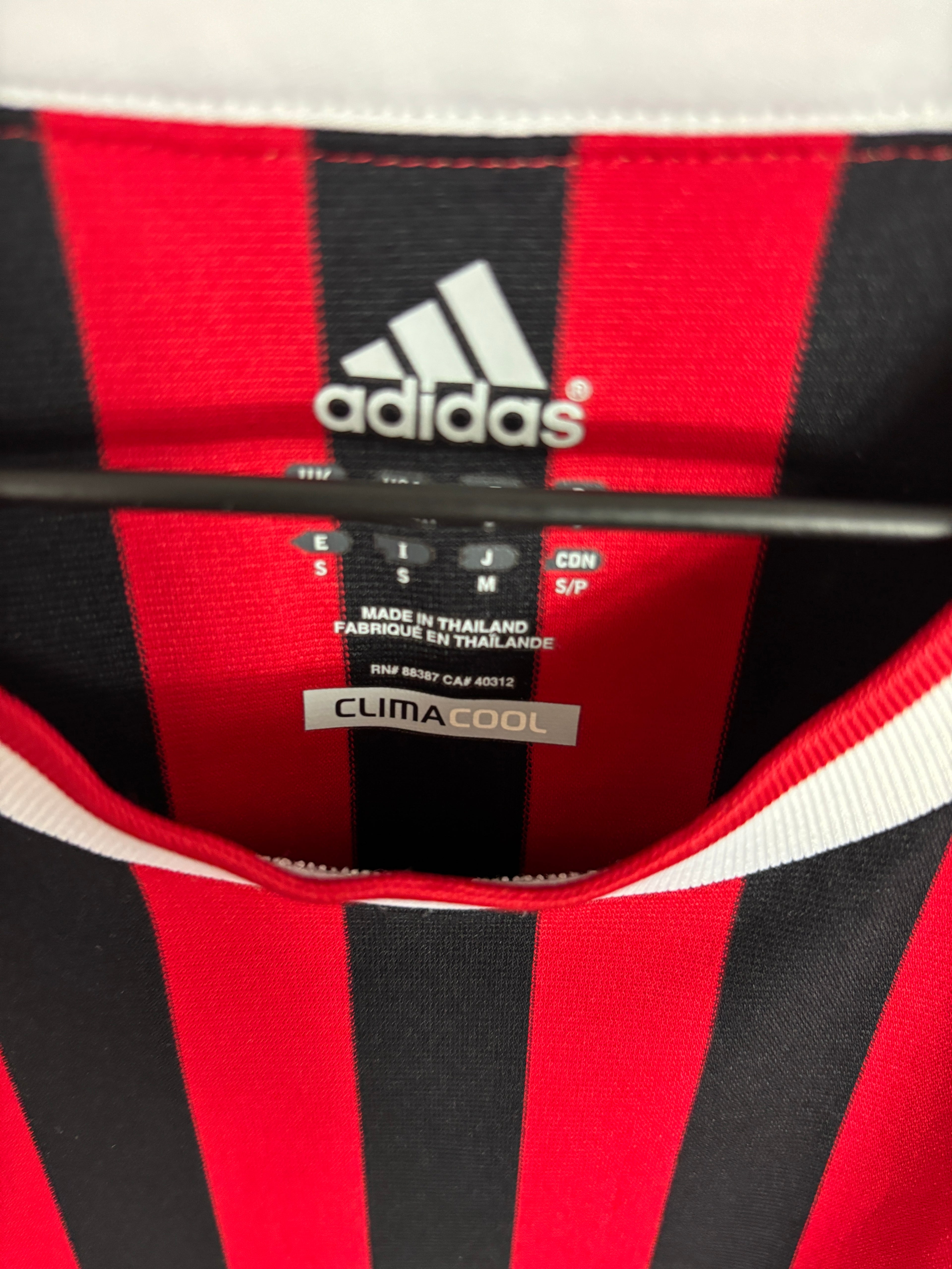 AC MILAN 2011/12 PATO #7 HOME SHIRT (S) ADIDAS
