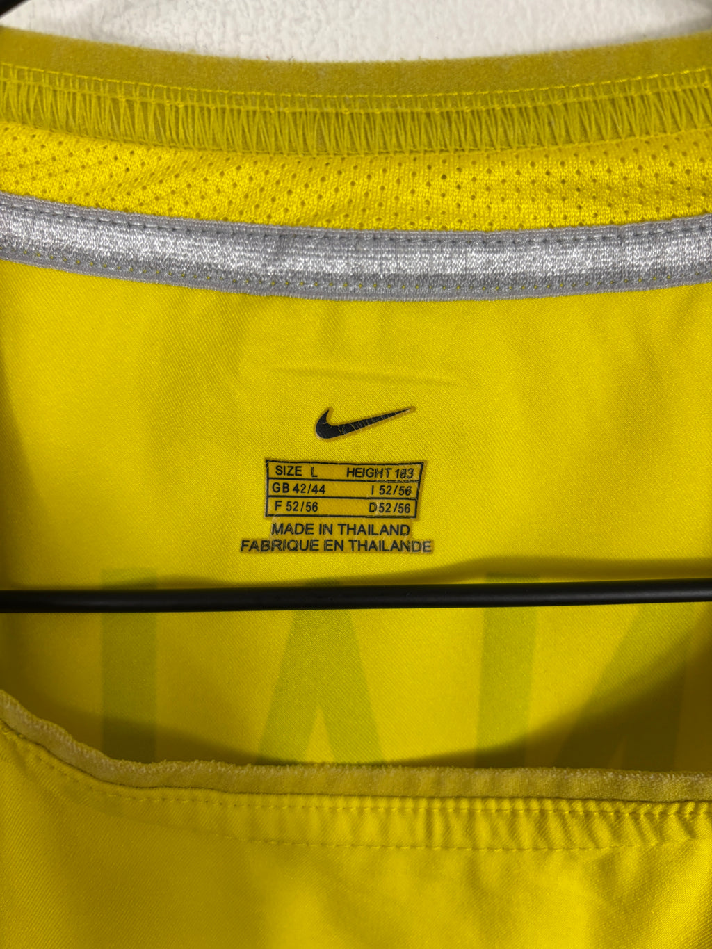 BRAZIL 2002 RONALDO #9 HOME SHIRT (L) NIKE