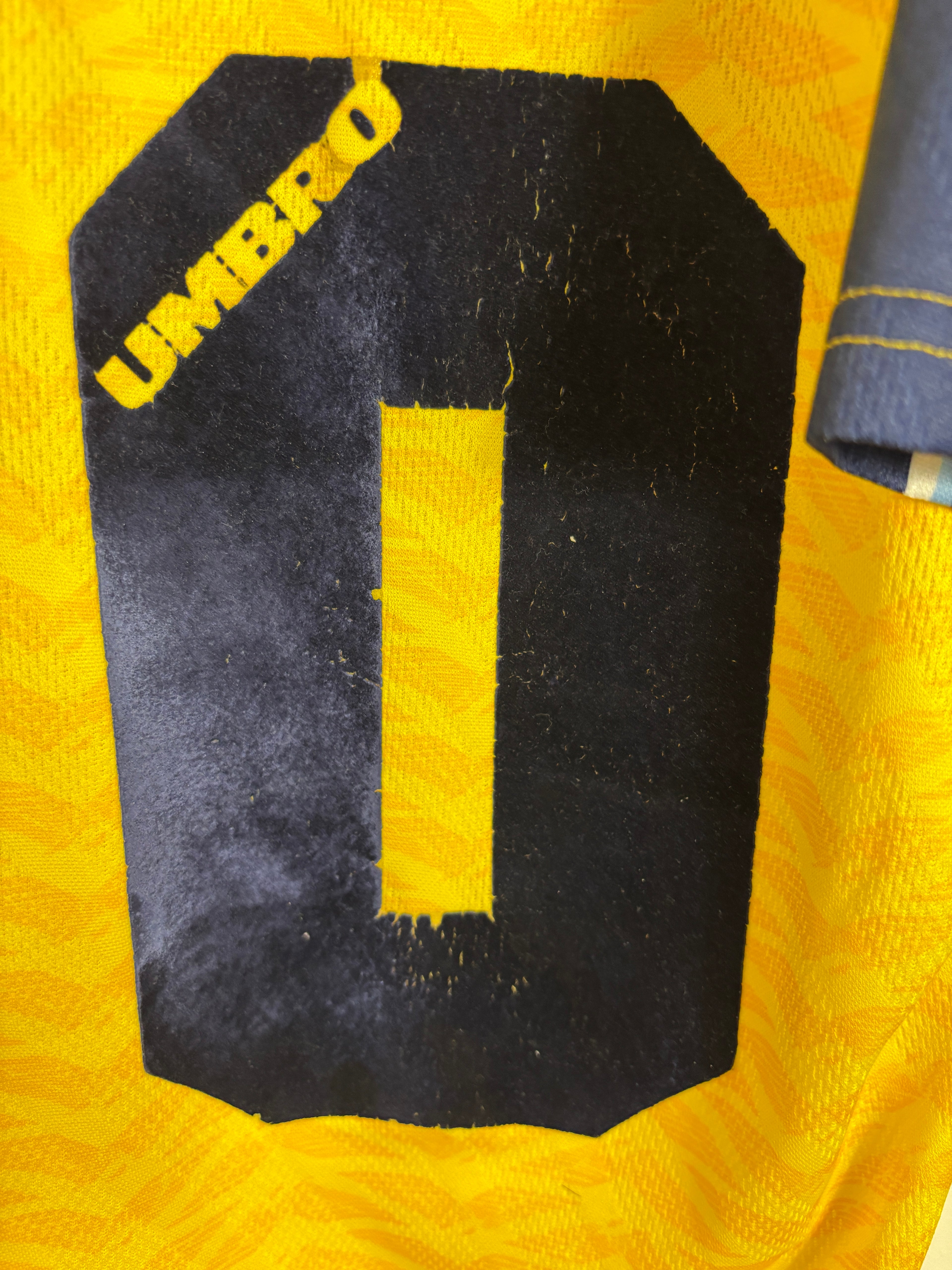 LAZIO 1996/98 MANCINI #10 AWAY SHIRT (XL) UMBRO