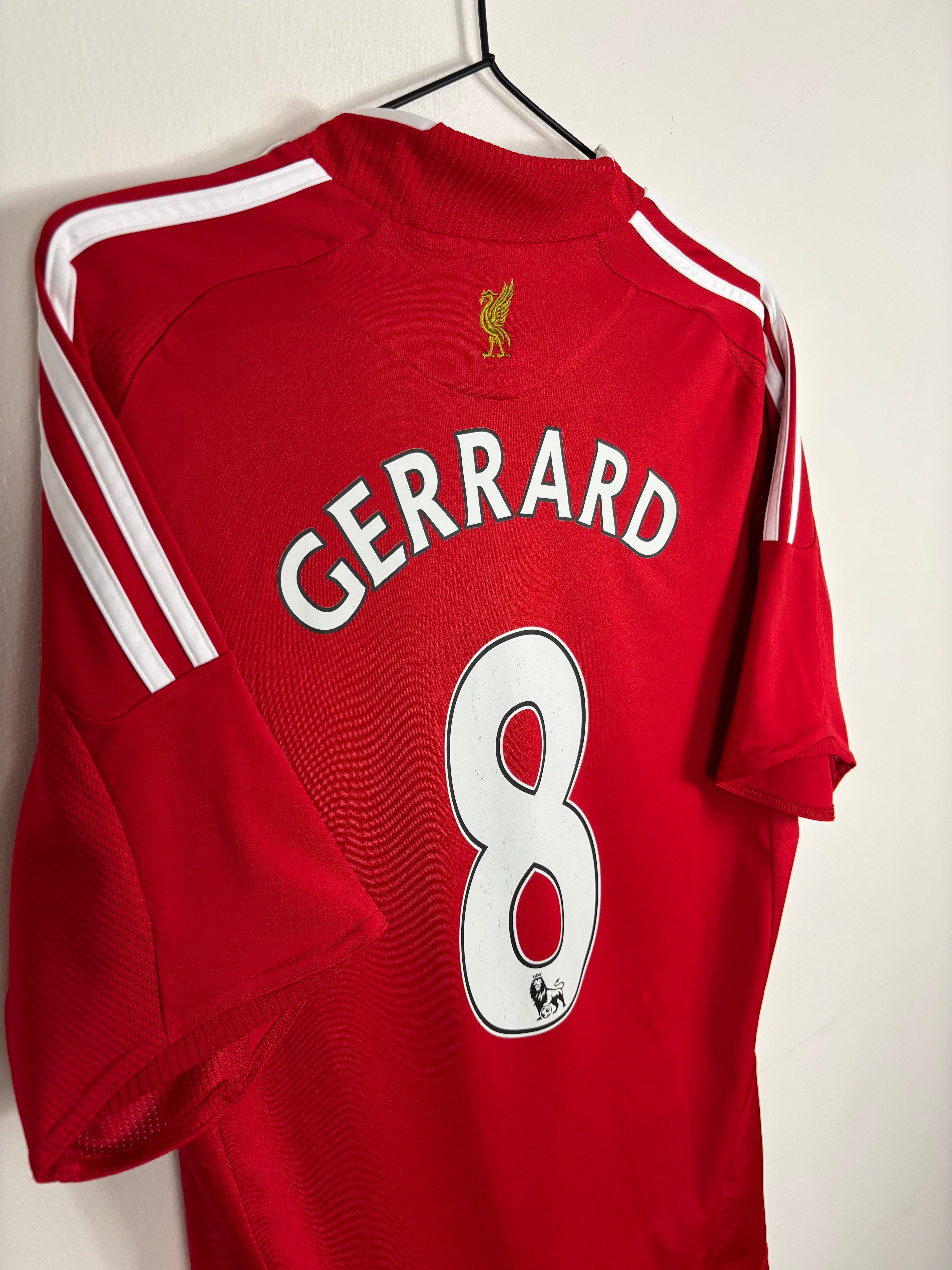 LIVERPOOL 2008/10 GERRARD #8 HOME SHIRT (M) ADIDAS