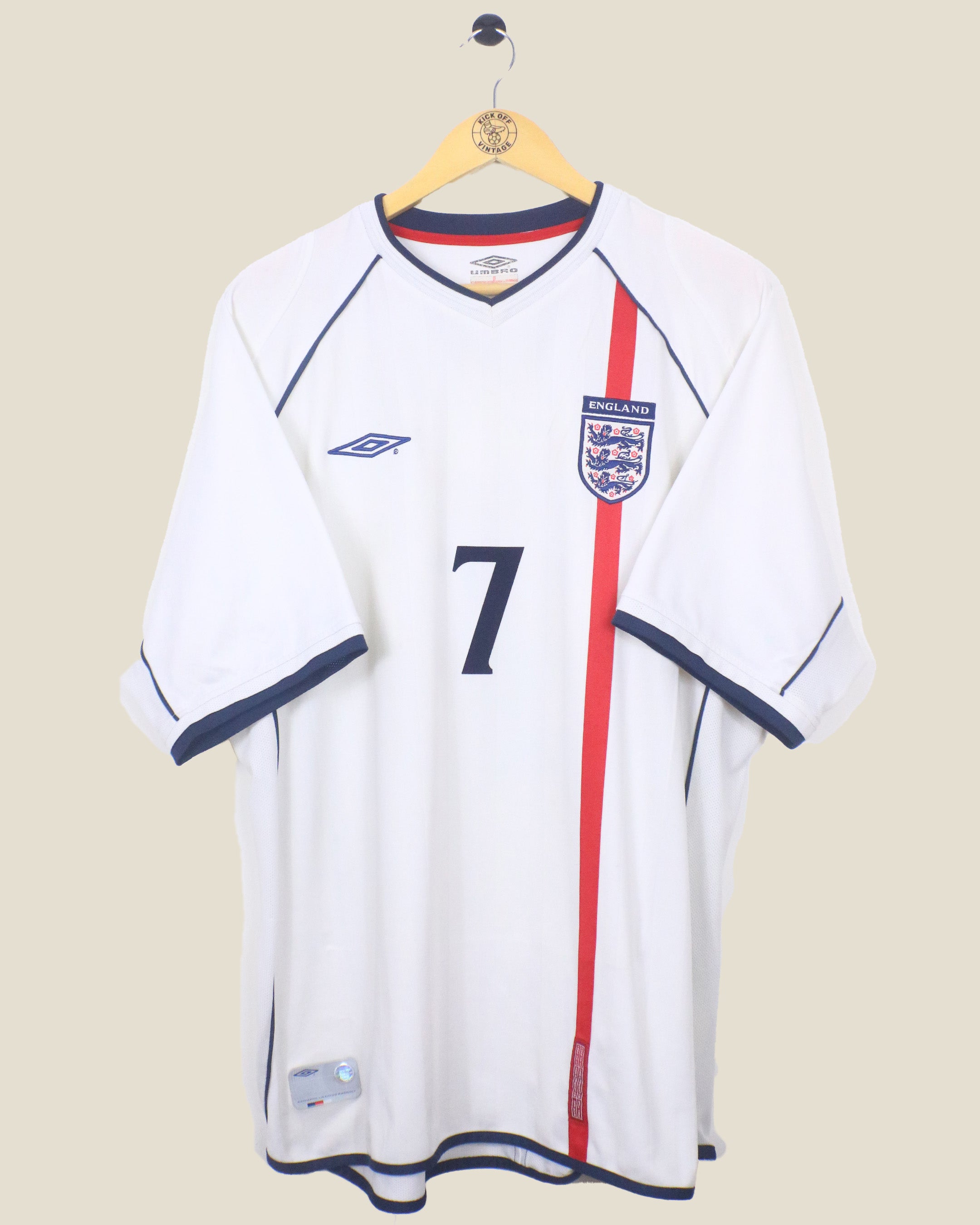 ENGLAND 2002 BECKHAM HOME (XXL) UMBRO – Kick Off Vintage