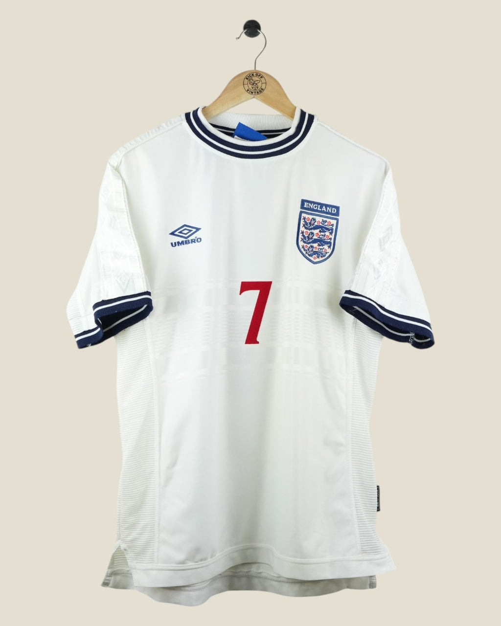 ENGLAND 2000 BECKHAM HOME SHIRT (L) UMBRO