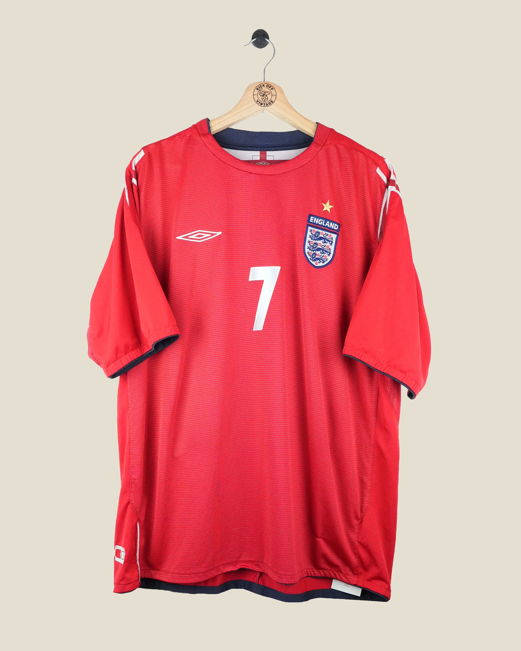 ENGLAND 2004 BECKHAM AWAY SHIRT (XXL) UMBRO