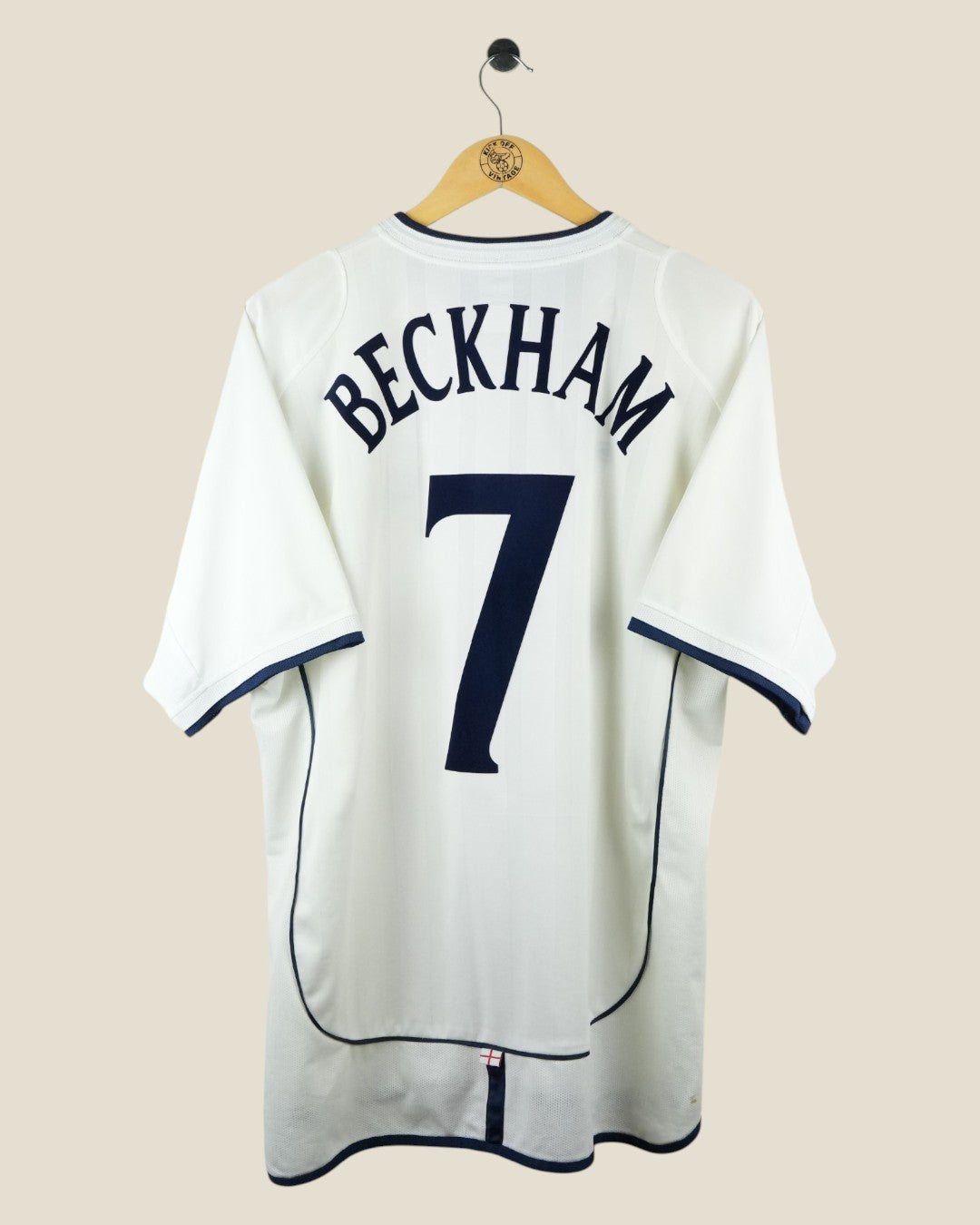 ENGLAND 2002 BECKHAM HOME SHIRT (XL) UMBRO