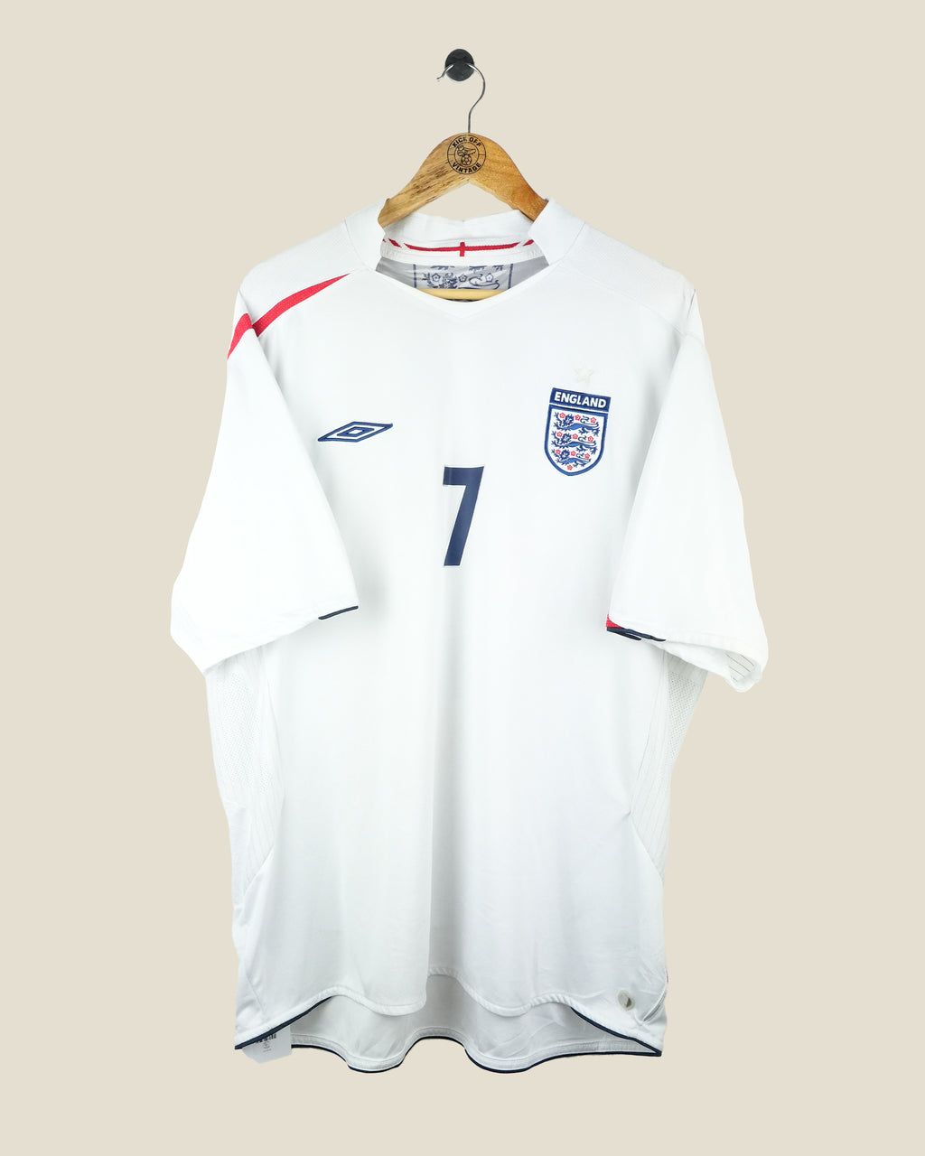 ENGLAND 2006 BECKHAM HOME SHIRT (XXXL) UMBRO