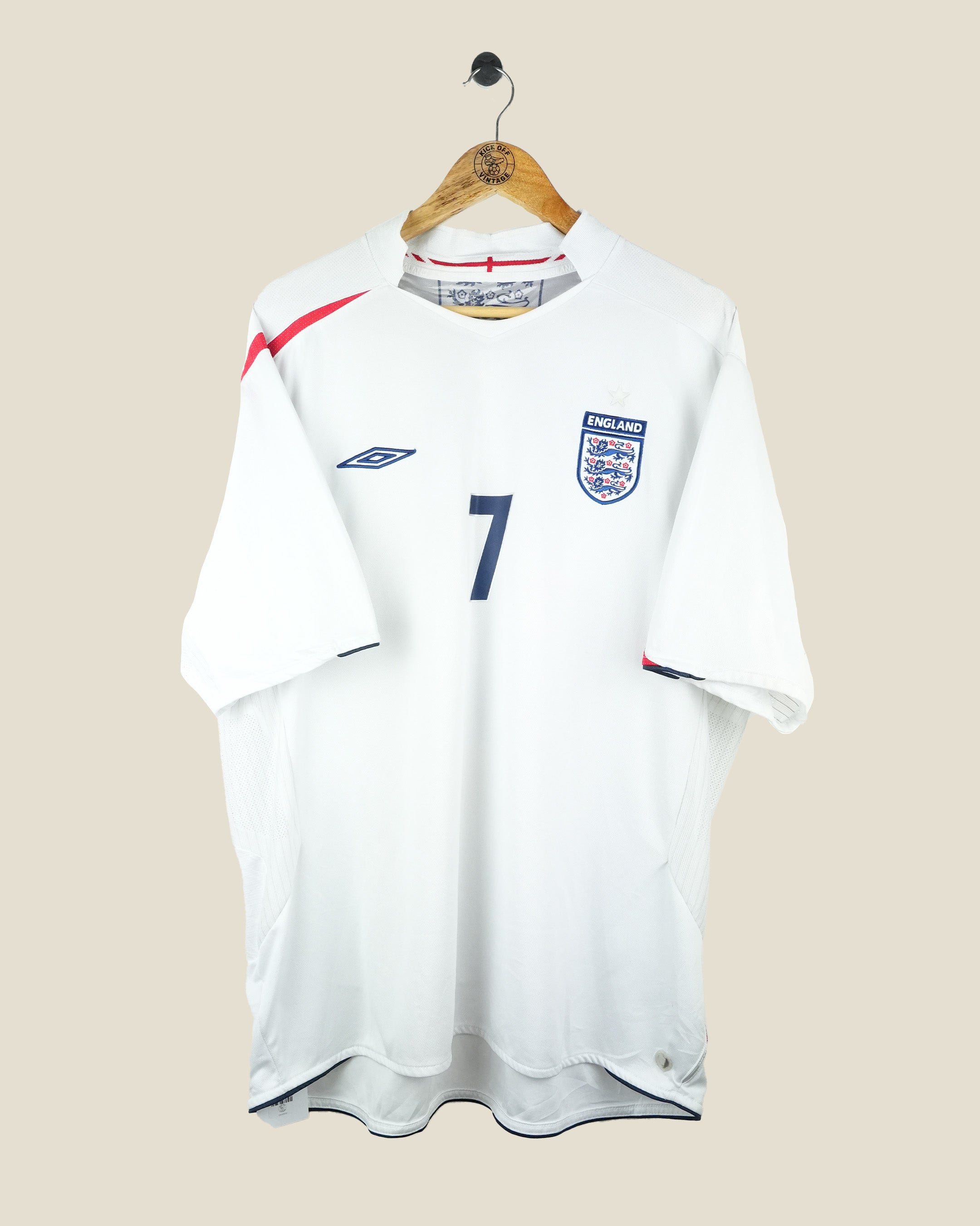 ENGLAND 2006 BECKHAM HOME SHIRT (XXXL) UMBRO