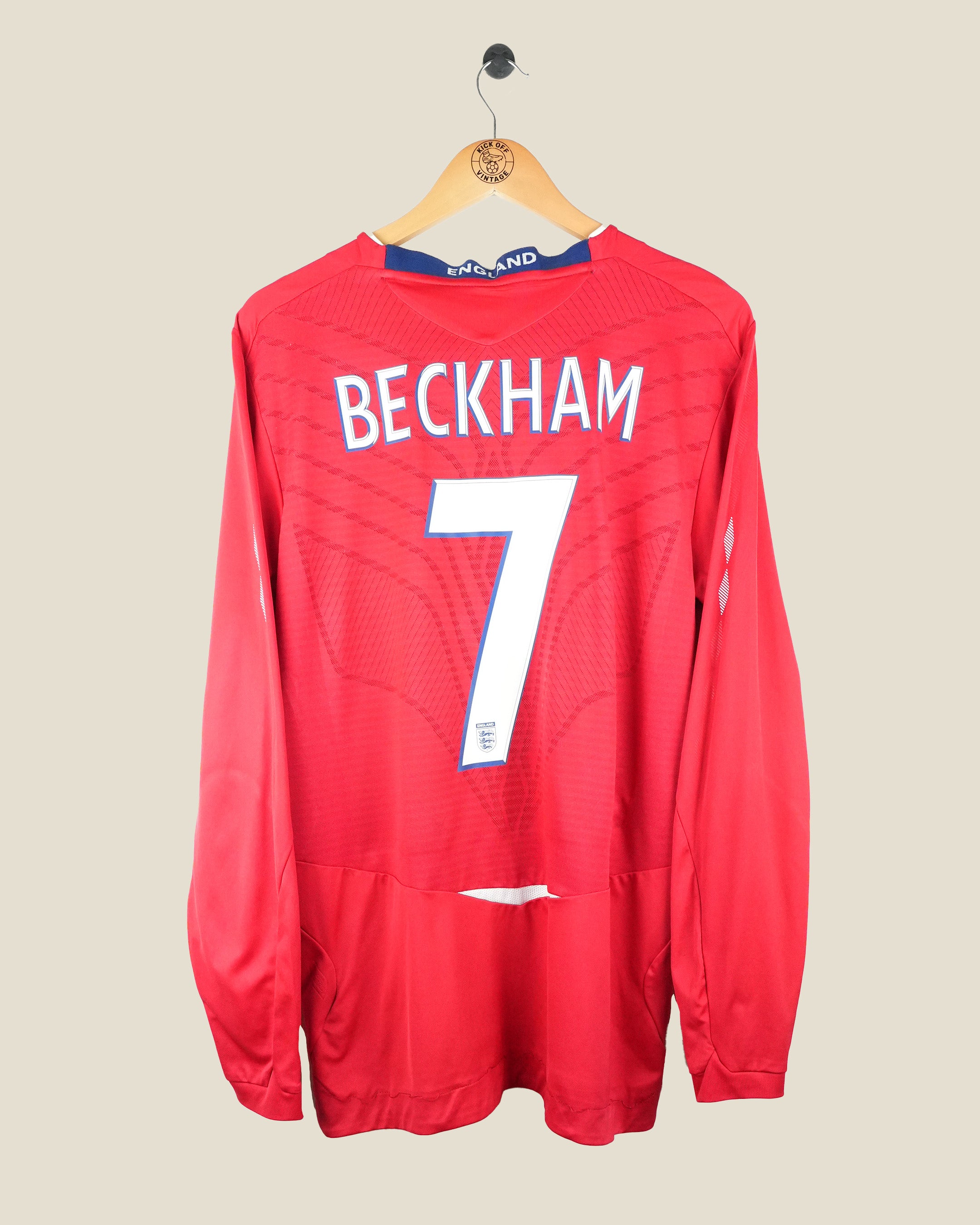 ENGLAND 2008 BECKHAM AWAY L/S SHIRT (L) UMBRO