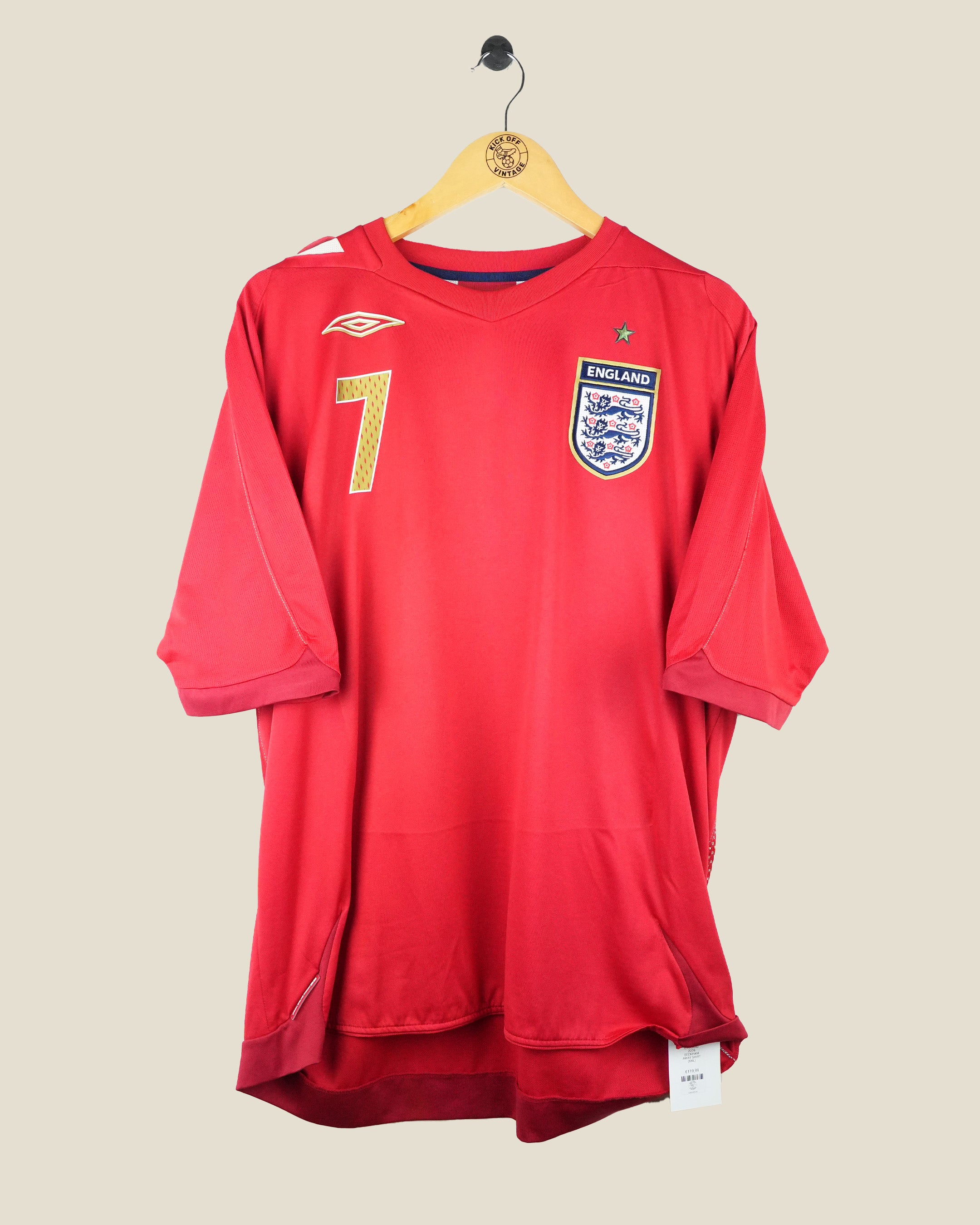 ENGLAND 2006 BECKHAM AWAY SHIRT (XXL) UMBRO