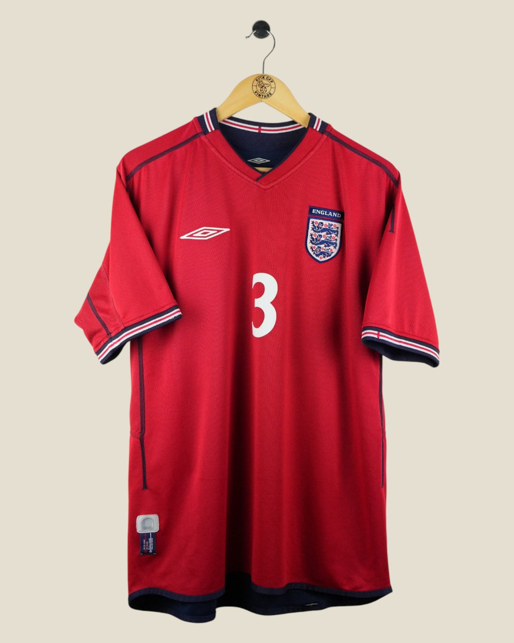 ENGLAND 2002 COLE AWAY SHIRT (L) UMBRO