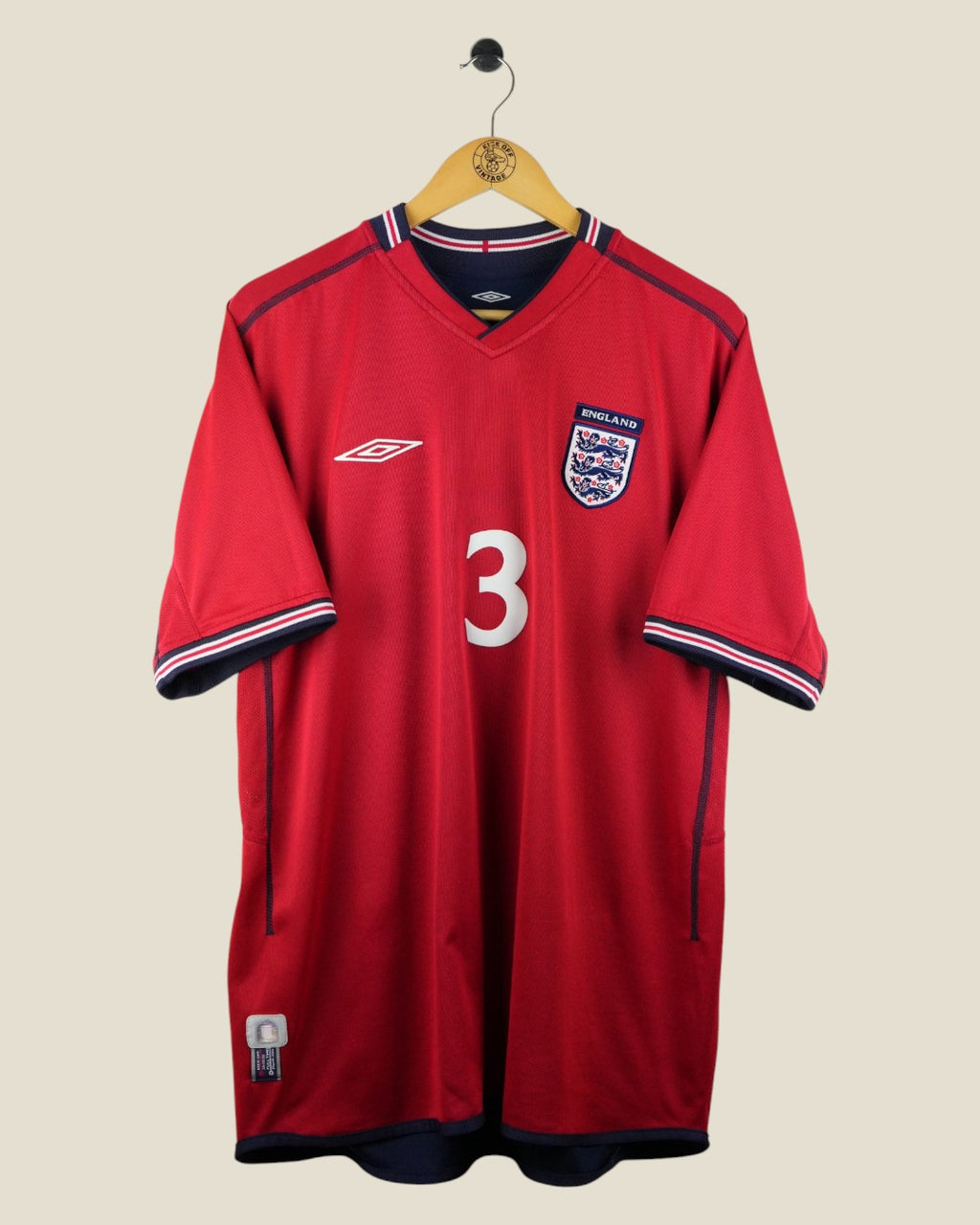 ENGLAND 2002 COLE AWAY SHIRT (XL) UMBRO