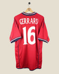 ENGLAND 2002 GERRARD AWAY SHIRT (XL) UMBRO