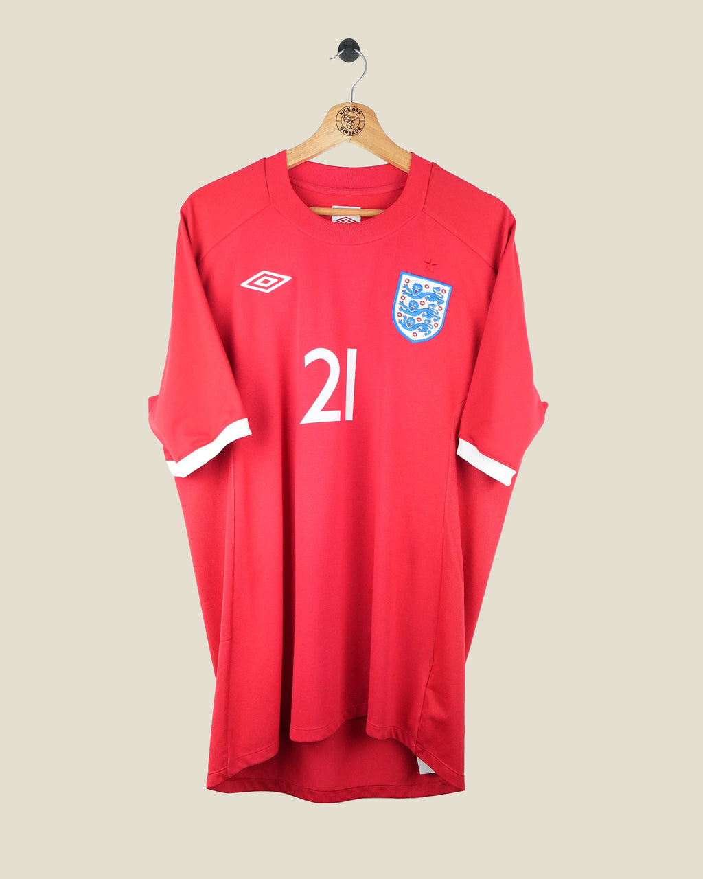 ENGLAND 2010 HESKEY AWAY SHIRT (XL) UMBRO