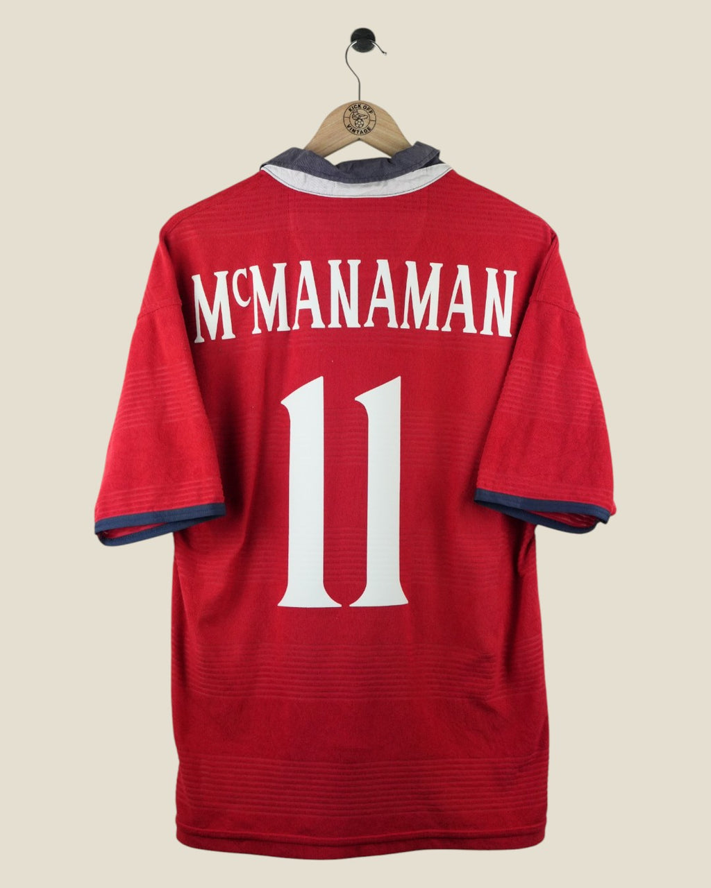 ENGLAND 2000 MCMANAMAN AWAY SHIRT (M) UMBRO