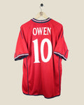 ENGLAND 2002 OWEN AWAY SHIRT (XL) UMBRO