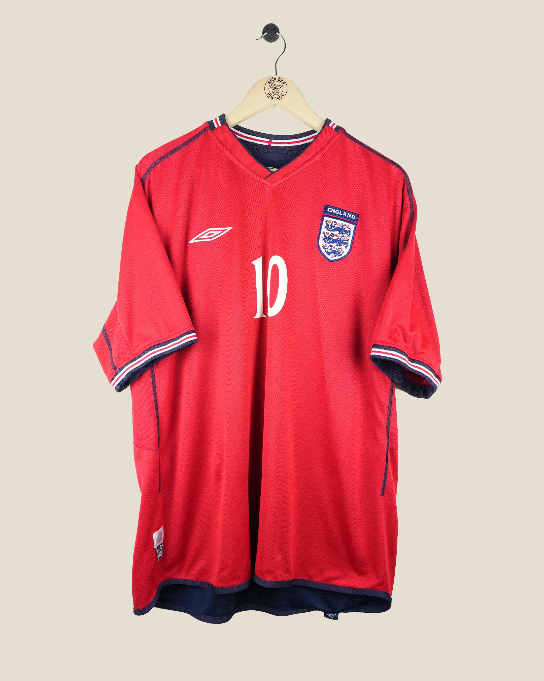 ENGLAND 2002 OWEN AWAY SHIRT (XL) UMBRO