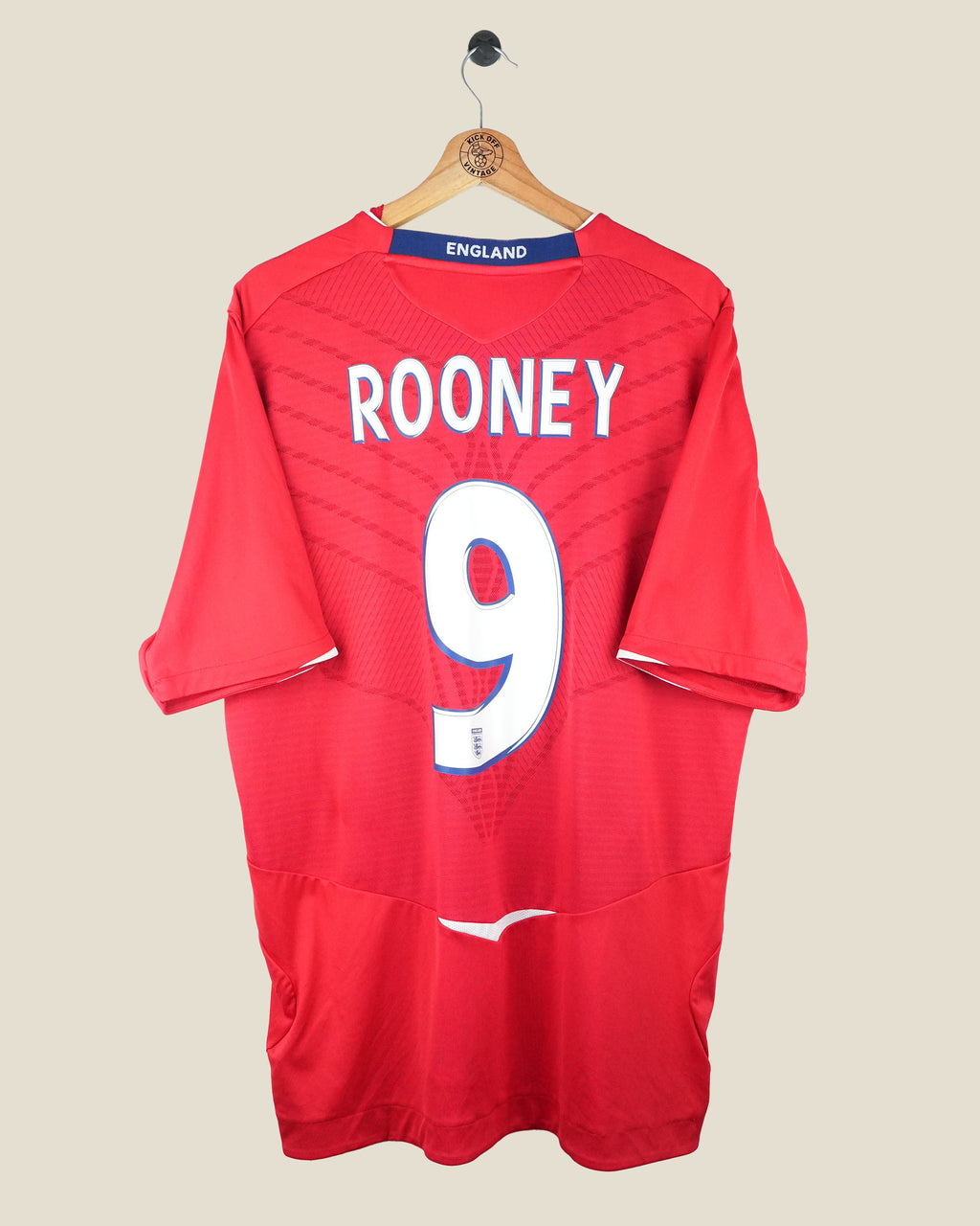 ENGLAND 2008 ROONEY AWAY SHIRT (XL) UMBRO