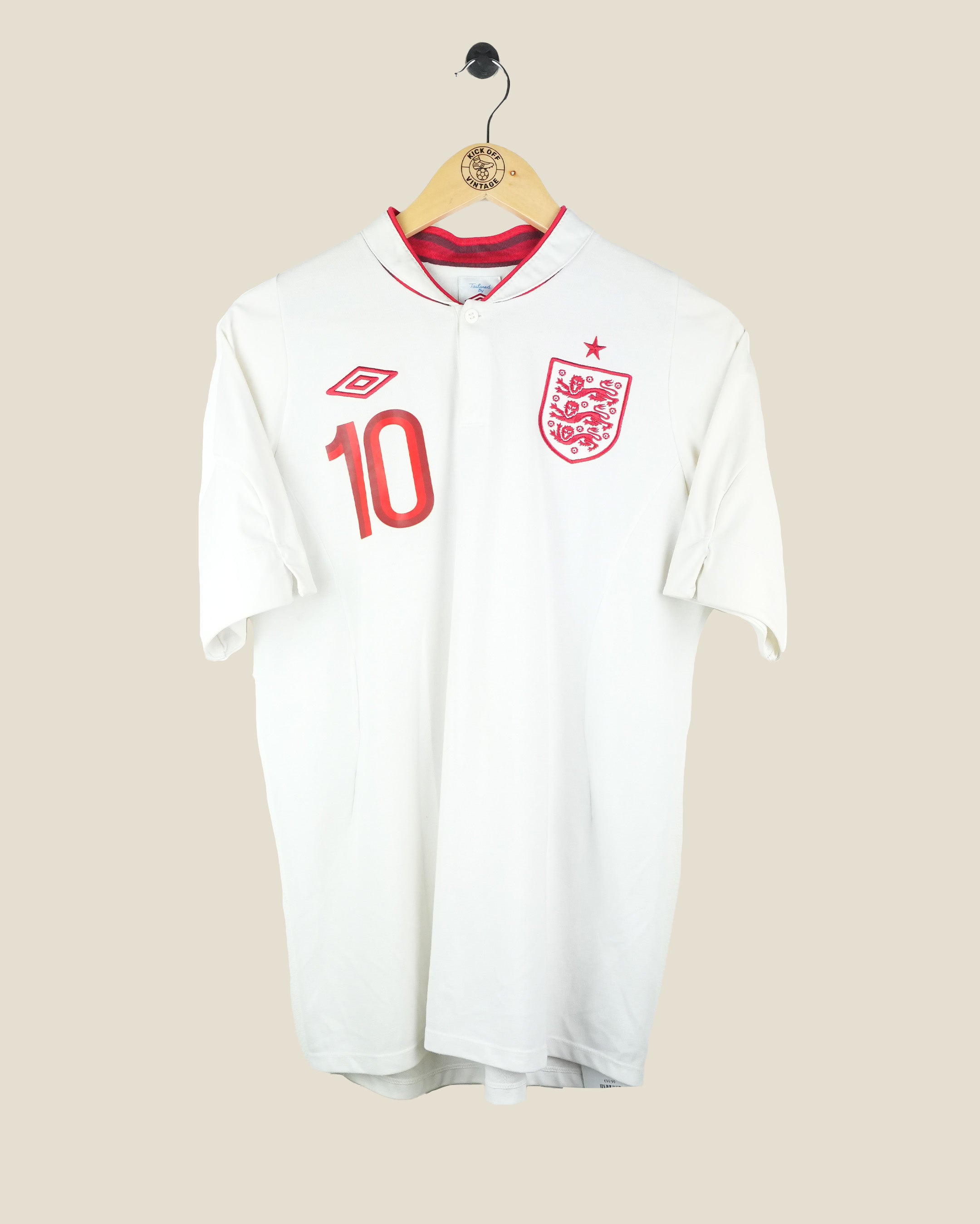 ENGLAND 2012 ROONEY HOME SHIRT (M) UMBRO