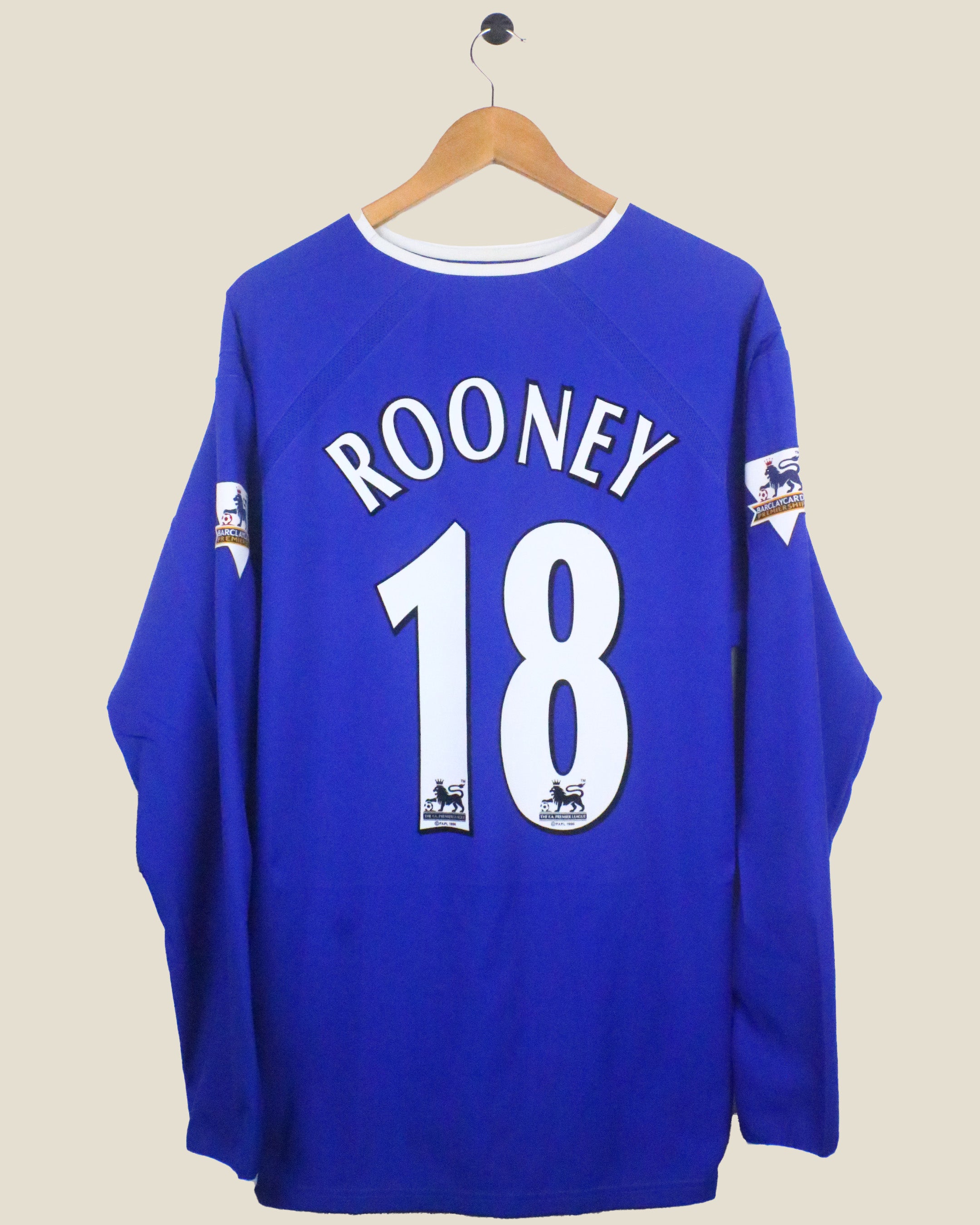 EVERTON 2003/04 ROONEY #18 HOME L/S (XL) PUMA